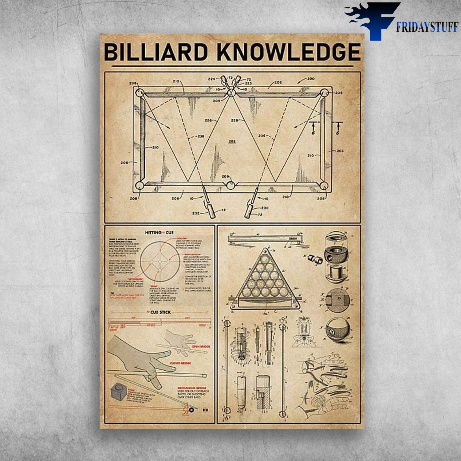 Billiard Knowledge - Hitting Cue, Cue Stick