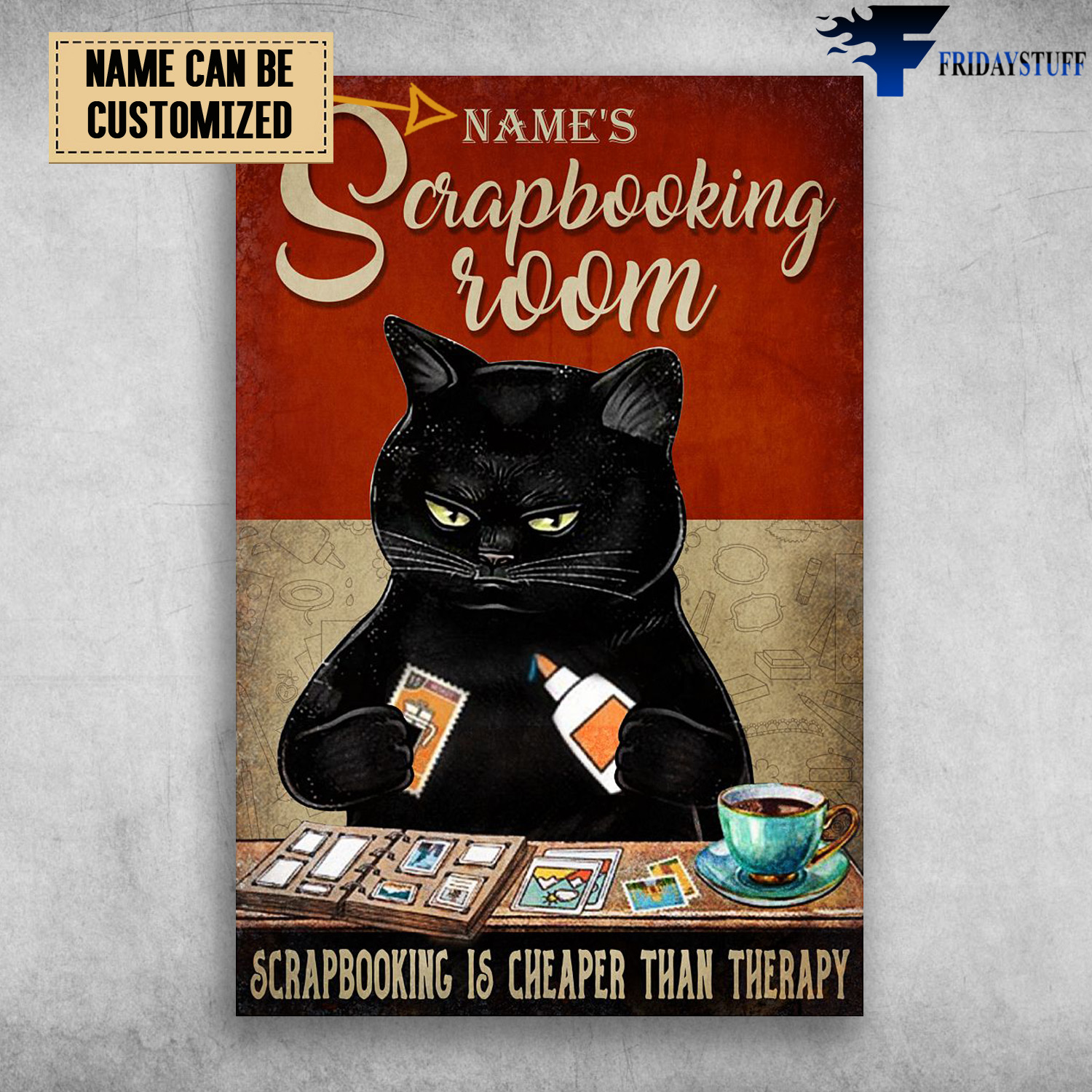Black Cat Scrapbooking, Scrapbooking Room, Scrapbooking Is Cheaper Than Therapy