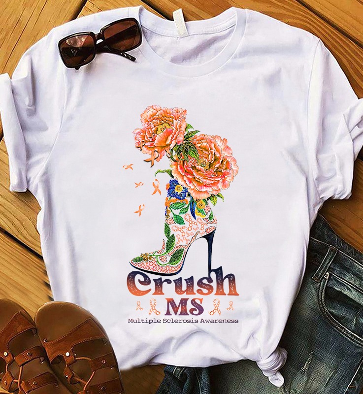 Crush MS, women highheel - Multiple Sclerosis awareness