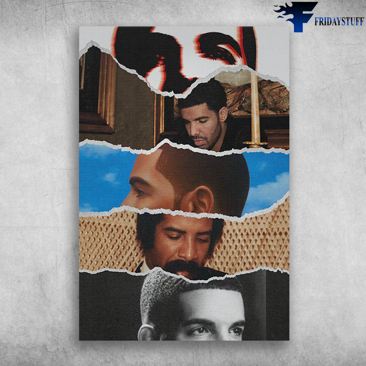 DRAKE Album Mix Canvas Art, Drake Albums FridayStuff