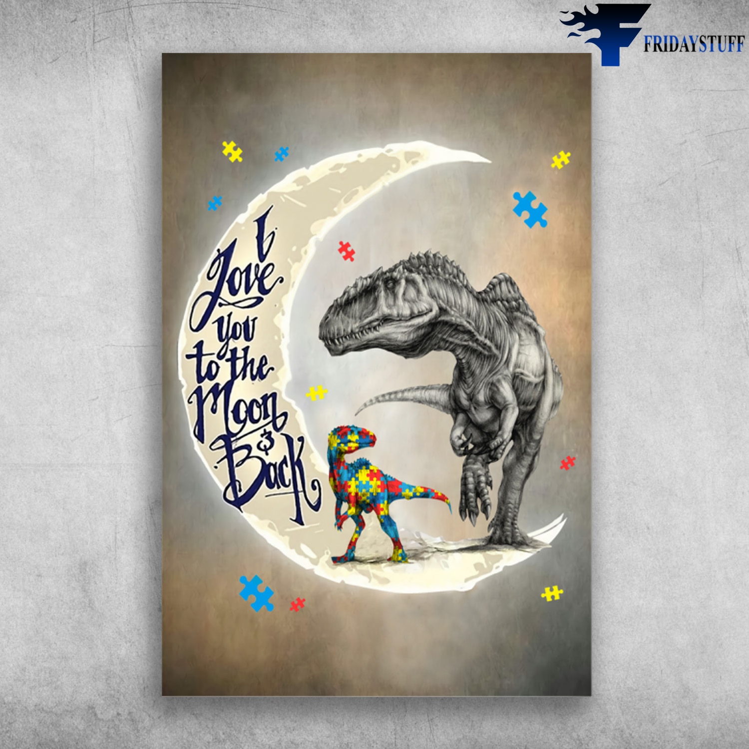 Dinos On The Moon - I Love You To The Moon And Back, insert