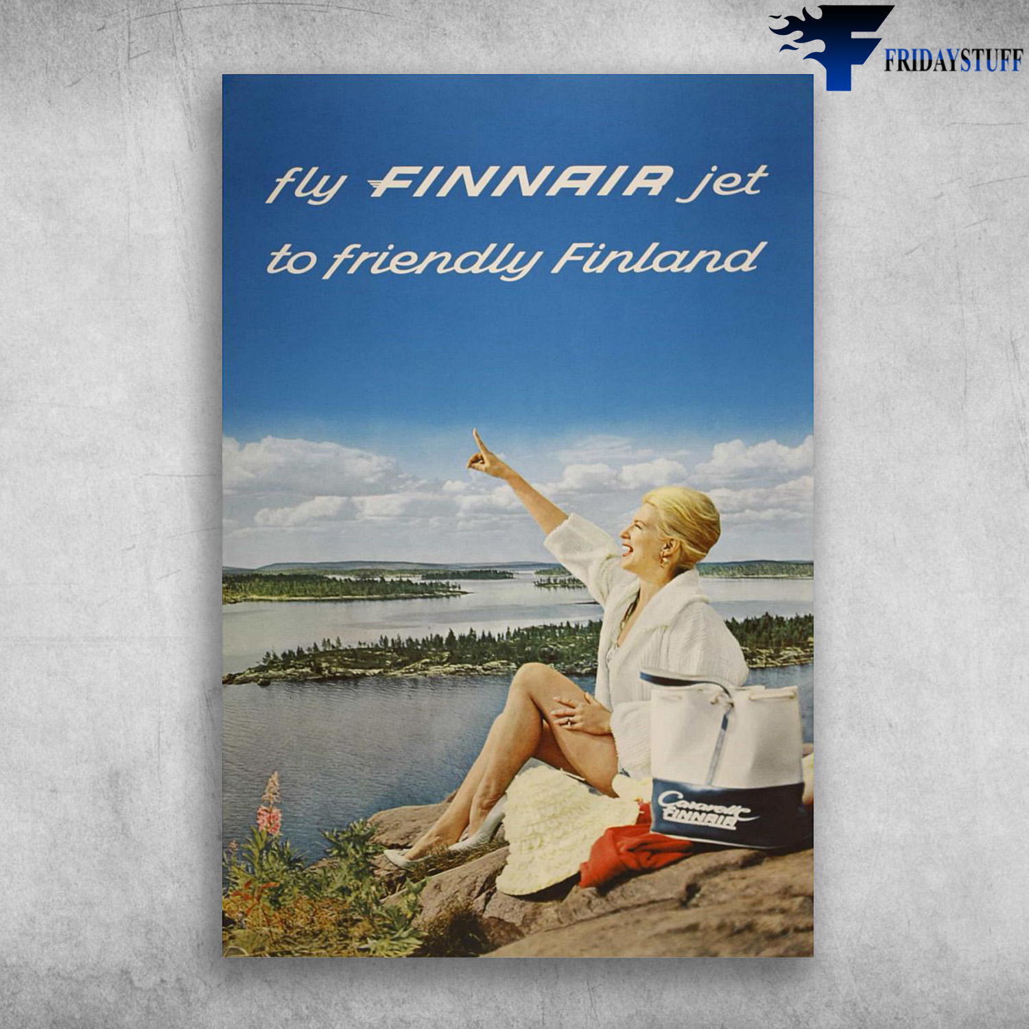Finland Girl - Fly Finnair Jet To Friendly Finland