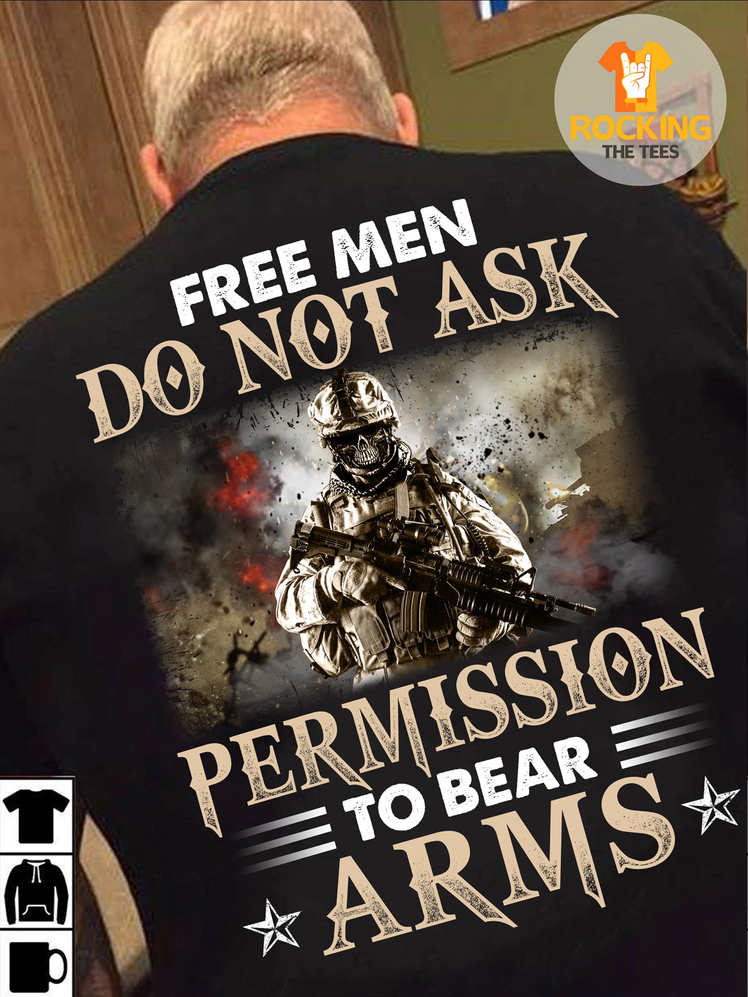 Free men do not ask permission to bear arms - Evil veteran