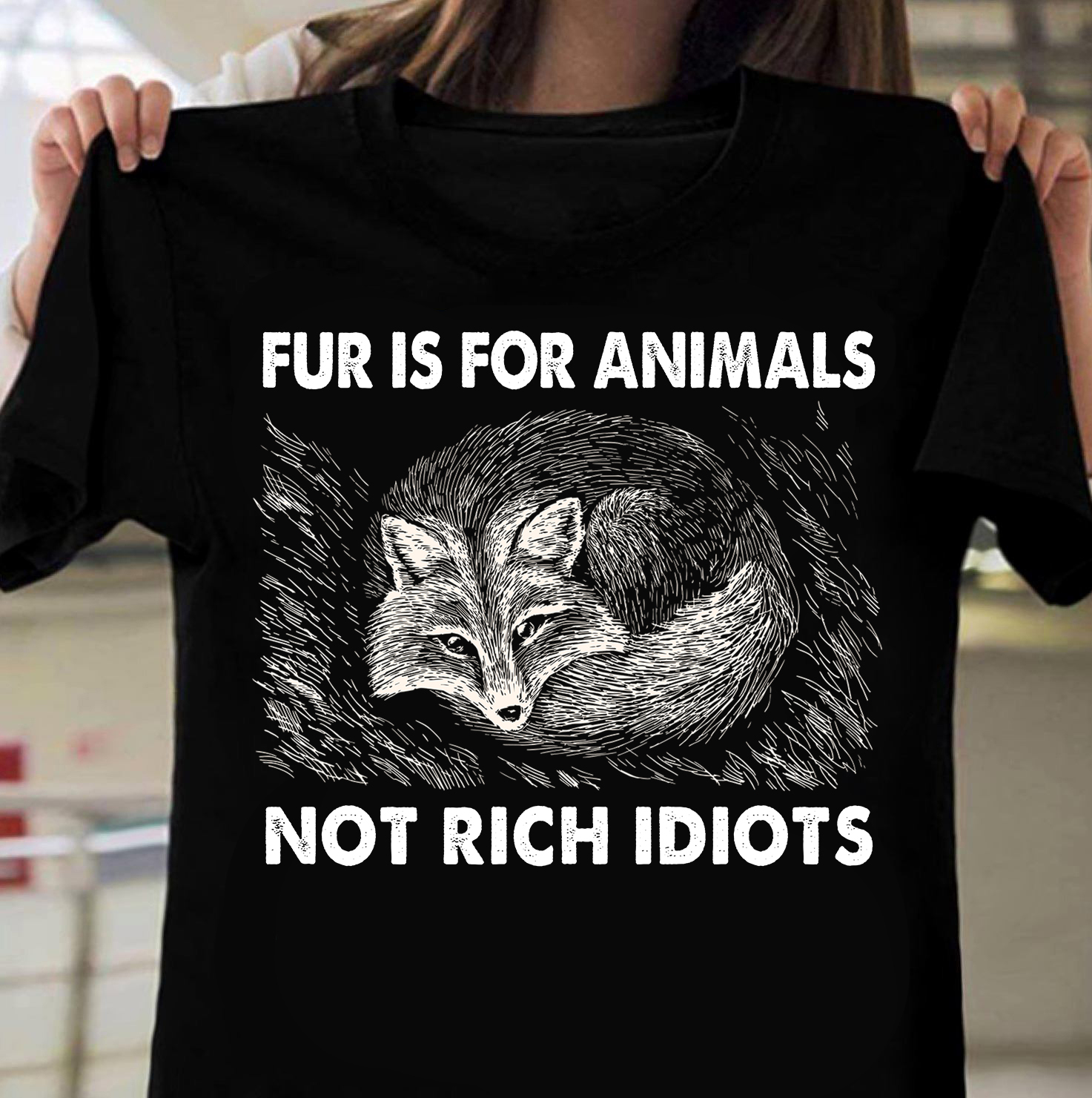 Fur is for animals not rich idiots - Fox and fur