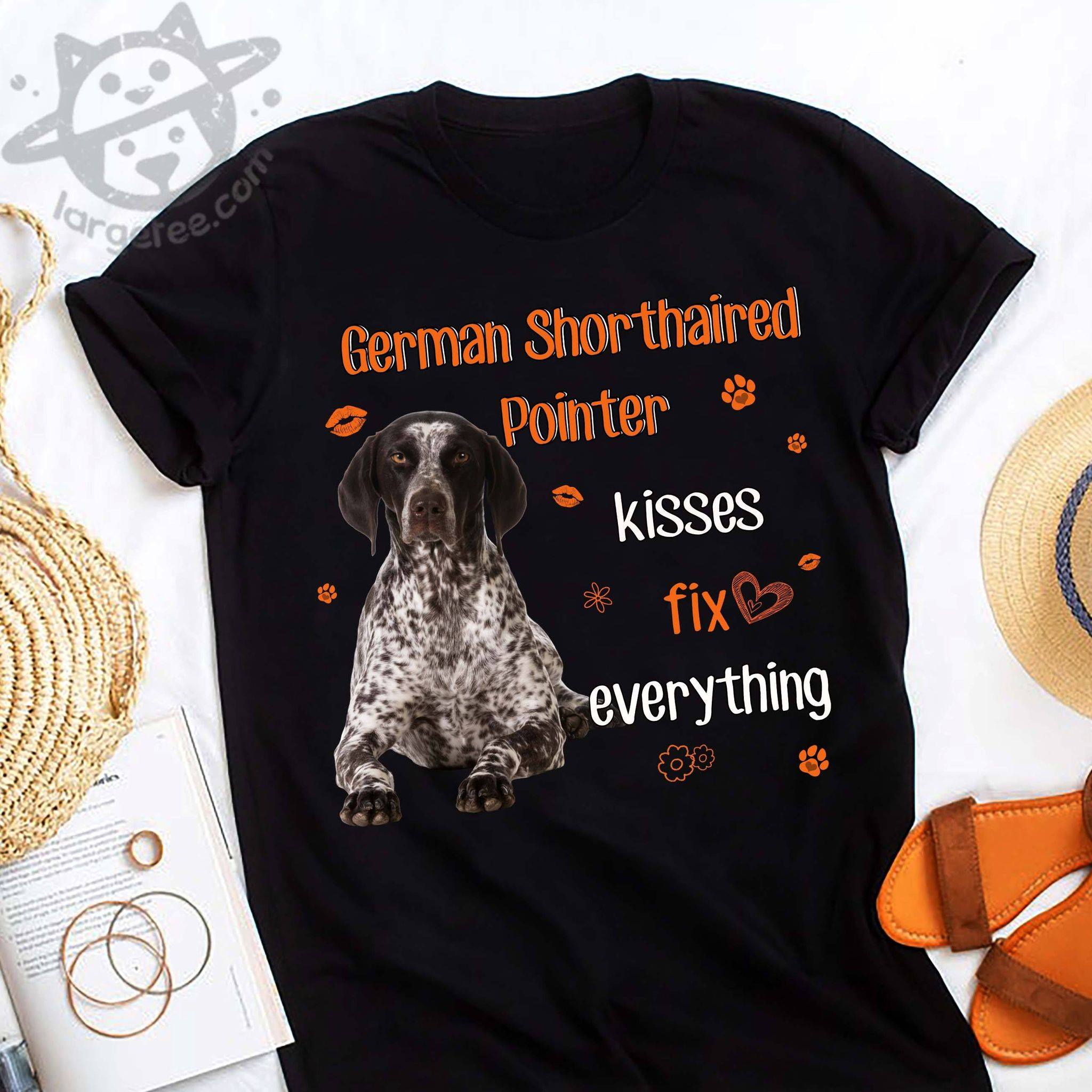 German Shorthaired pointer kisses fix everything