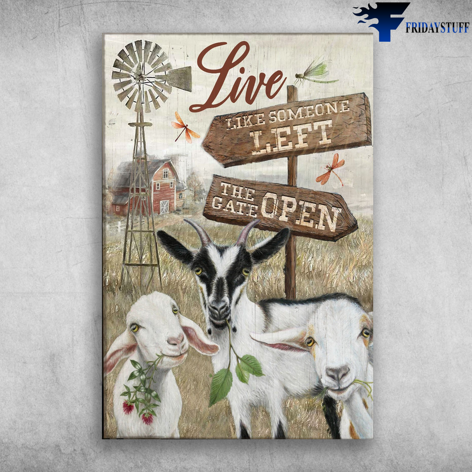 Goat On Farm - Live Like Someone Left The Gate Open