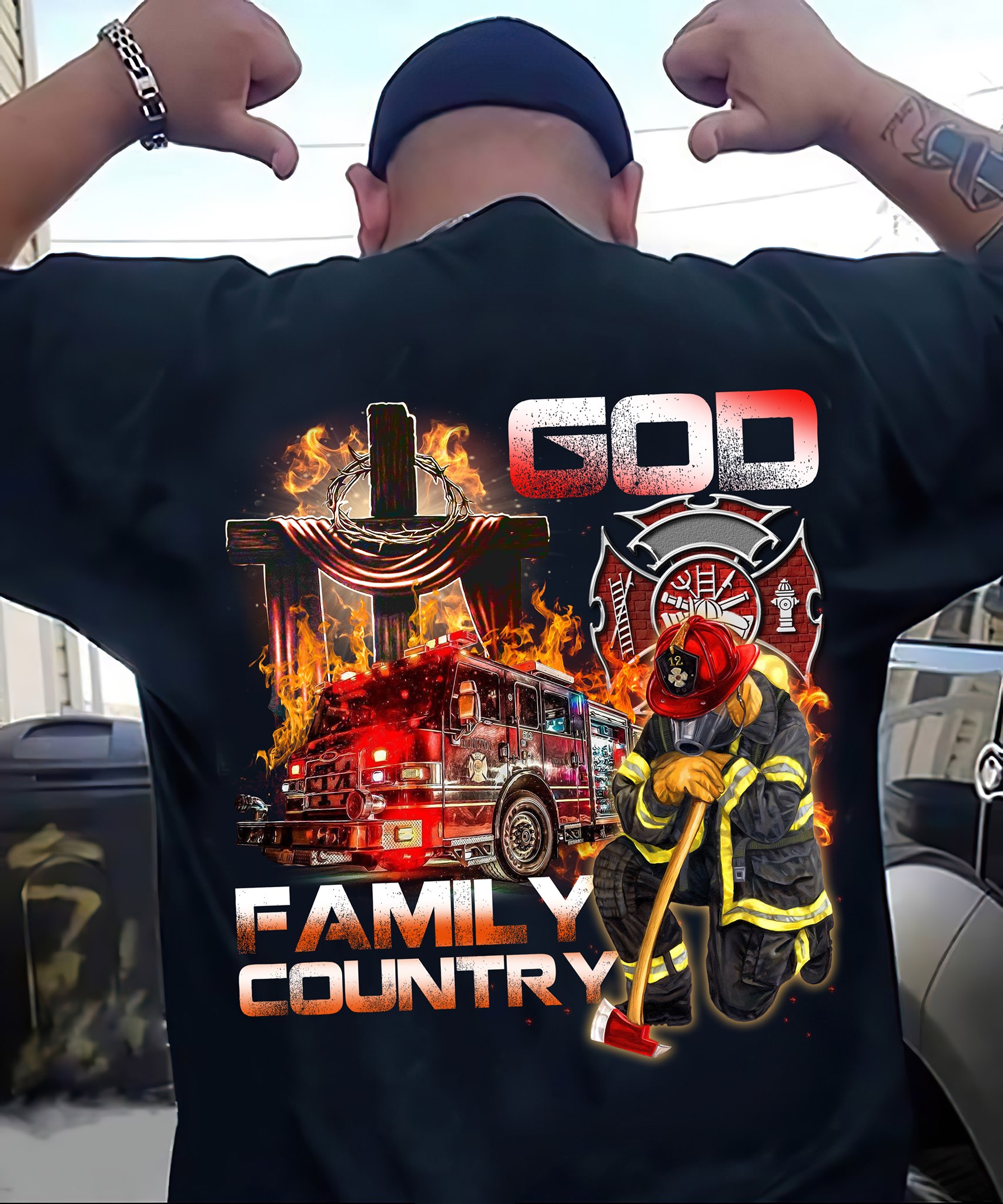 God and family country - Firefighter the job