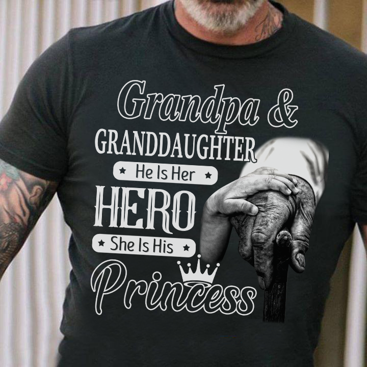 Grandpa and granddaughter he is her hero she is his princess