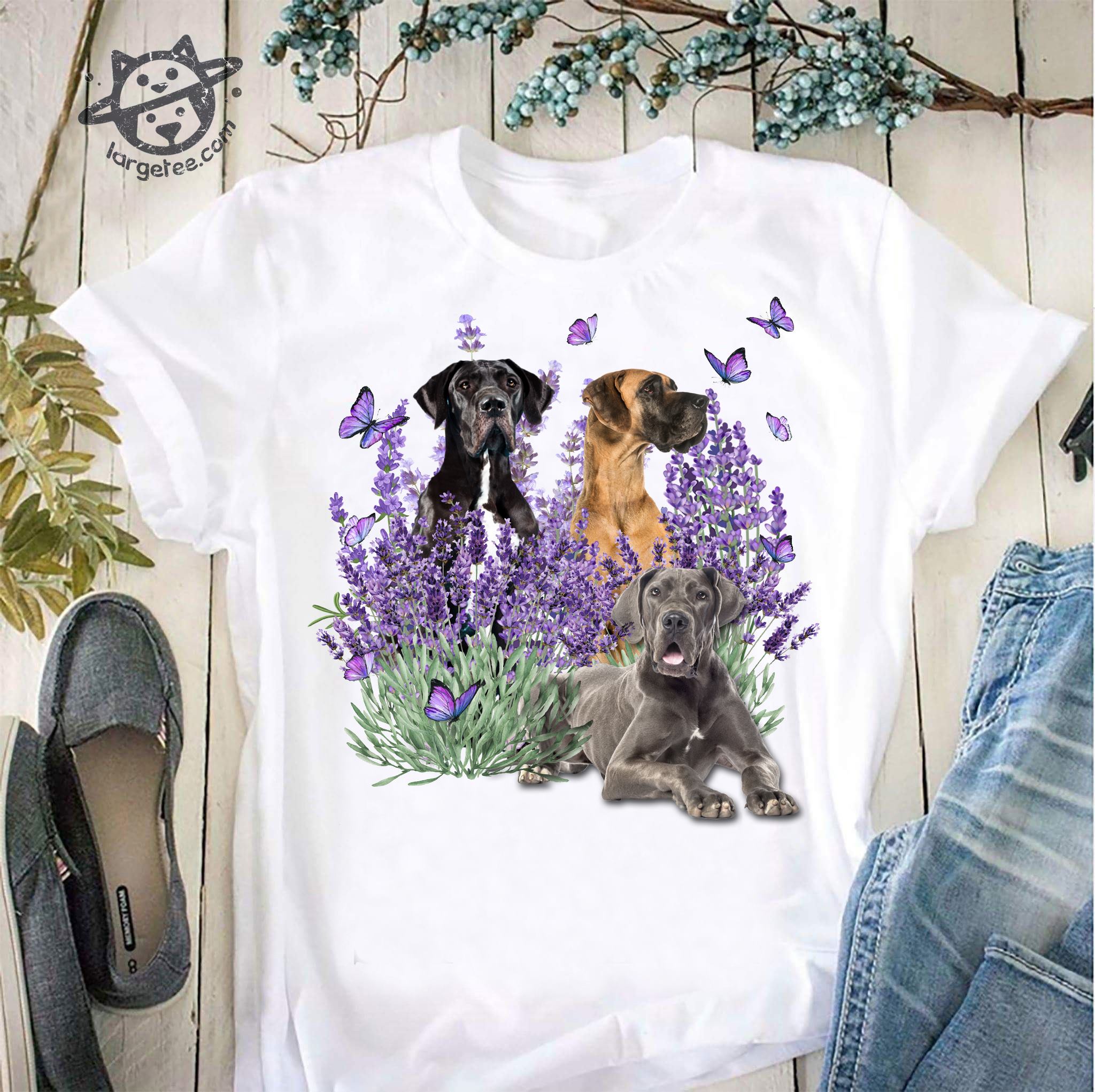 Great dance dog and butterflies - Dog lover