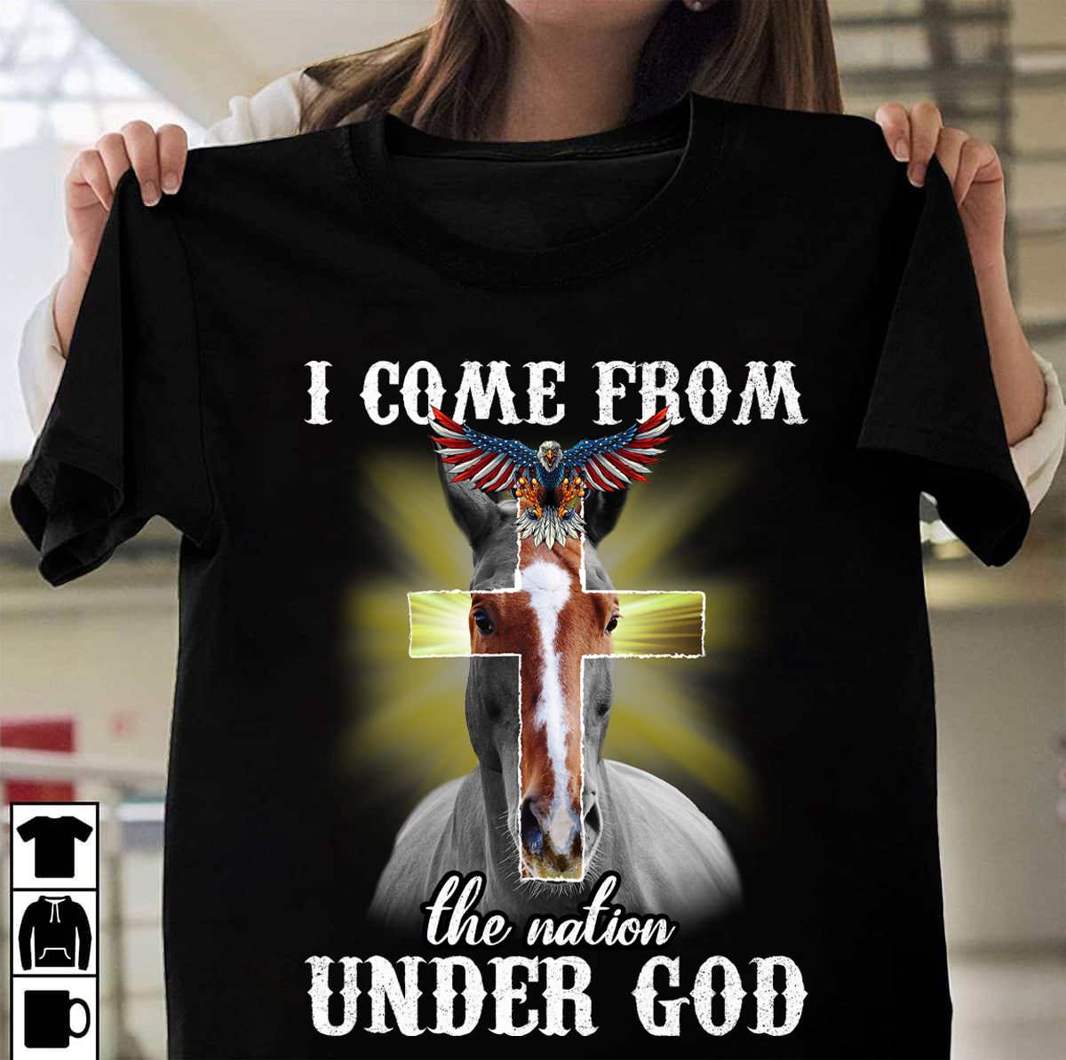 I come from the nation under god - America flag