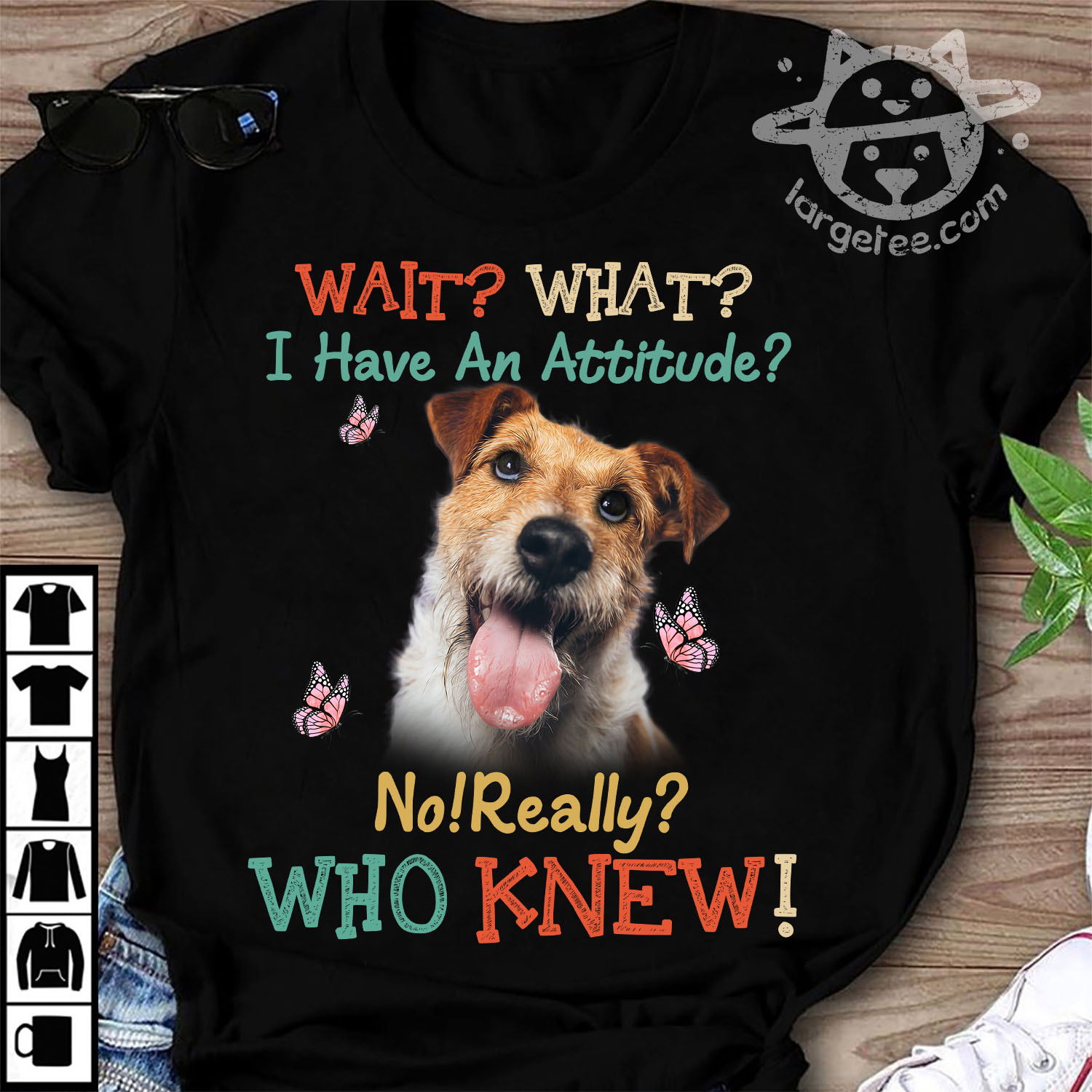 I have an attitude - A mutt dog, dog lover