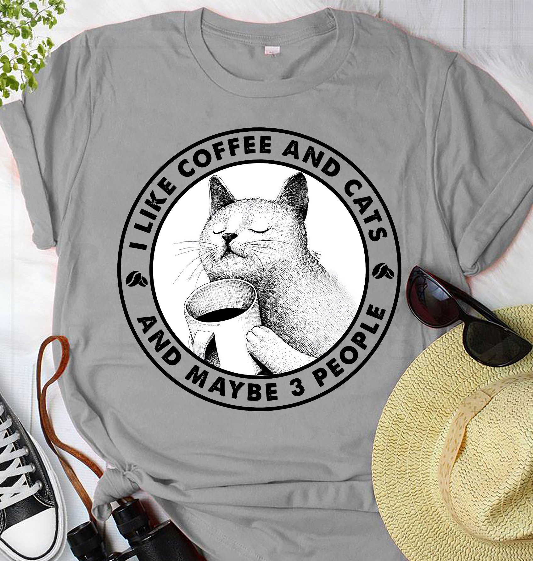 I like coffee and cats and maybe 3 people