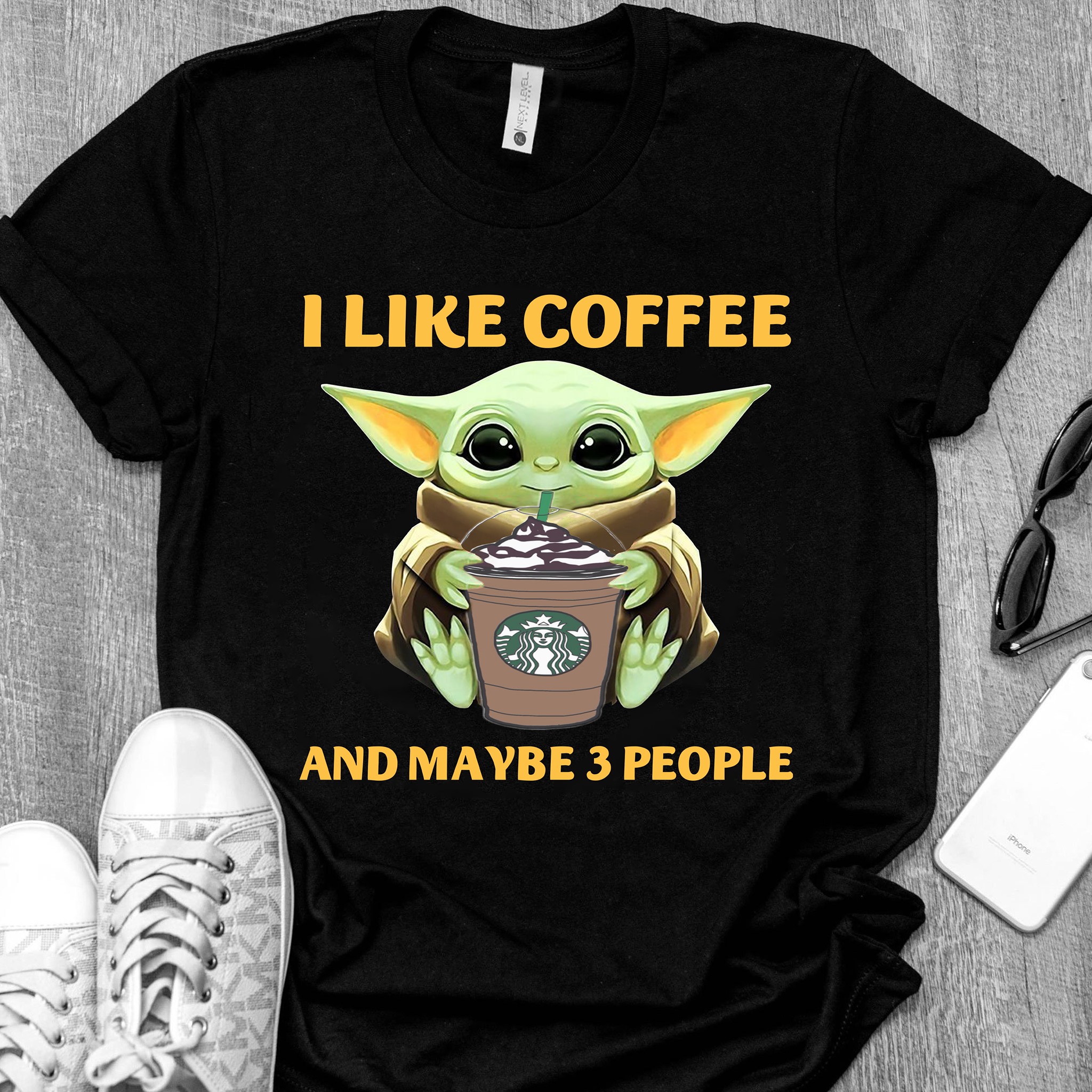 I like coffee and maybe 3 people - Yoda and starbuck