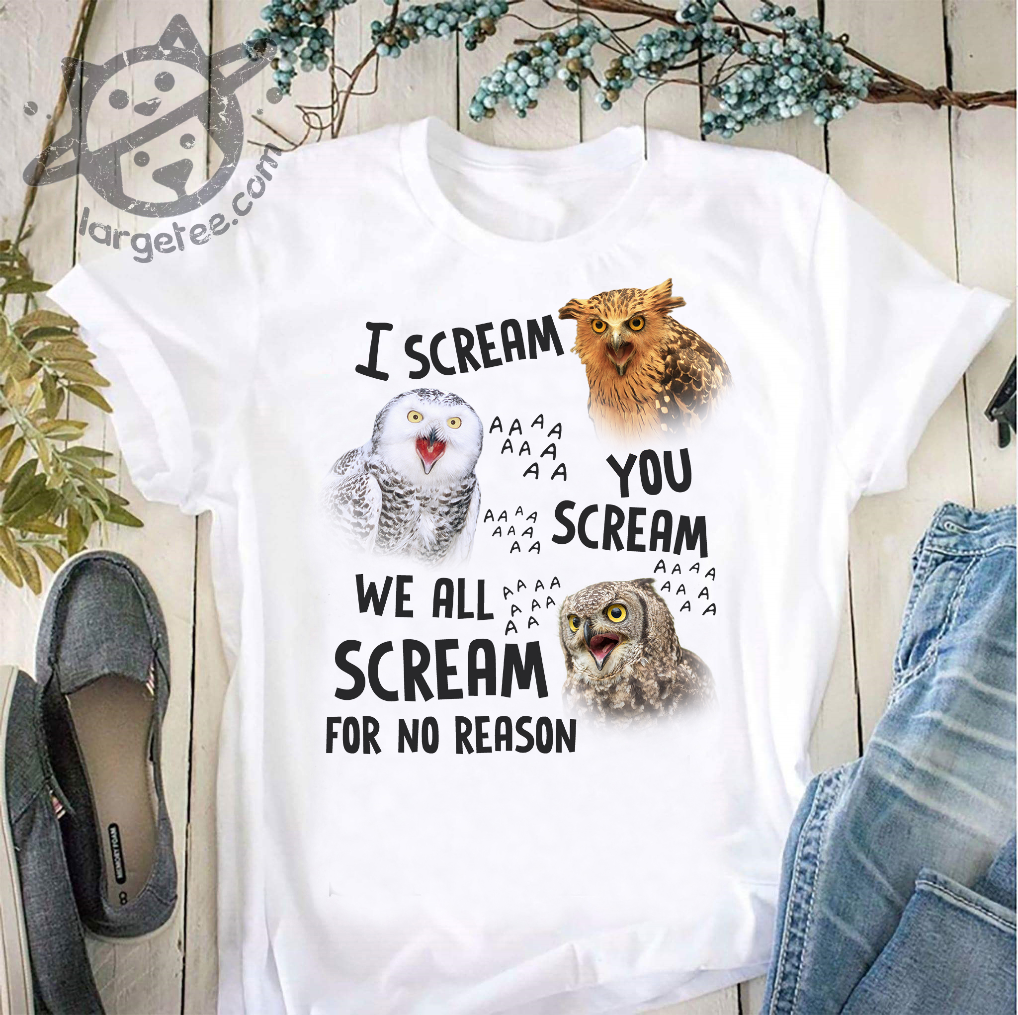 I scream you scream we all scream for no reason - Screaming owl
