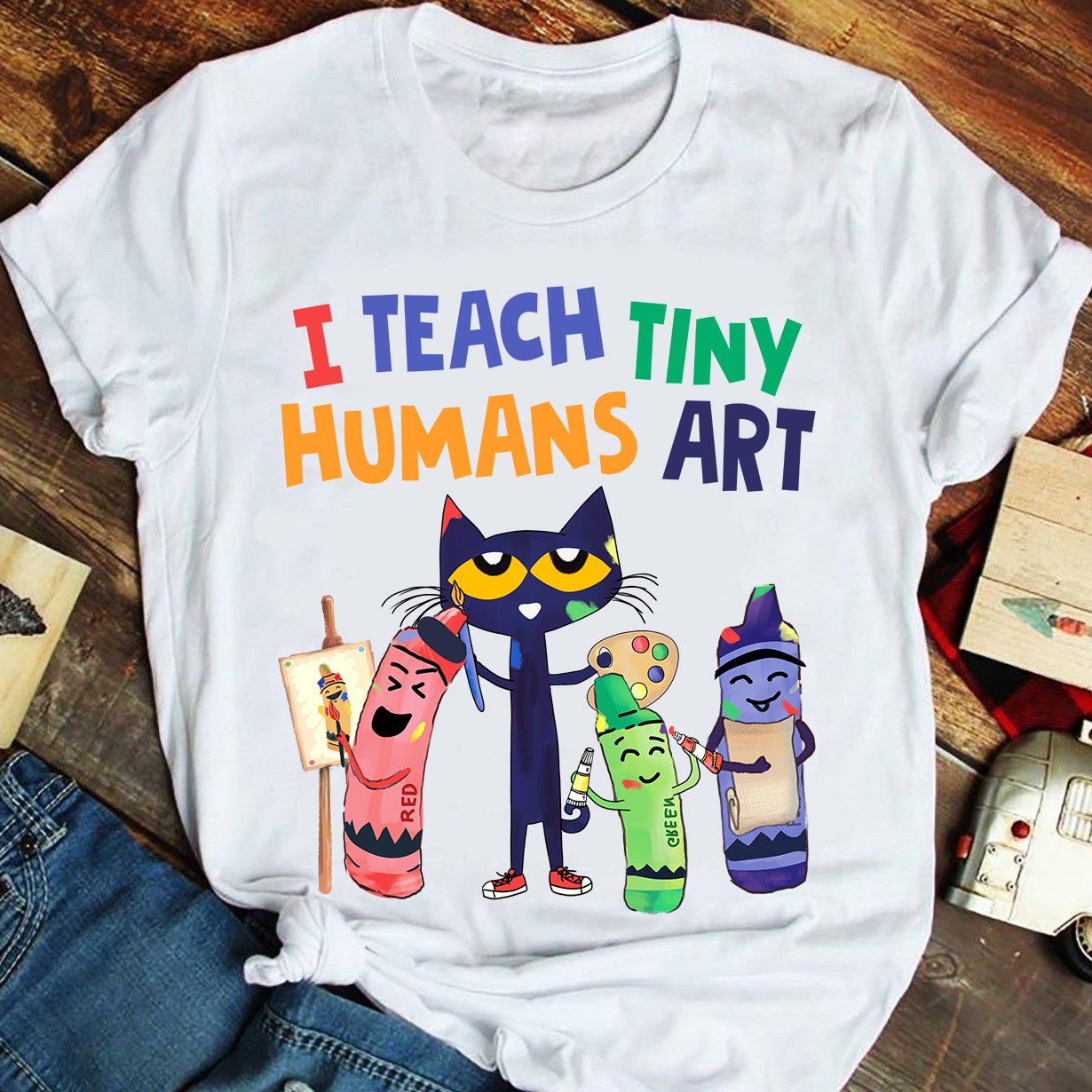 I teach tiny humans art - Cat love art