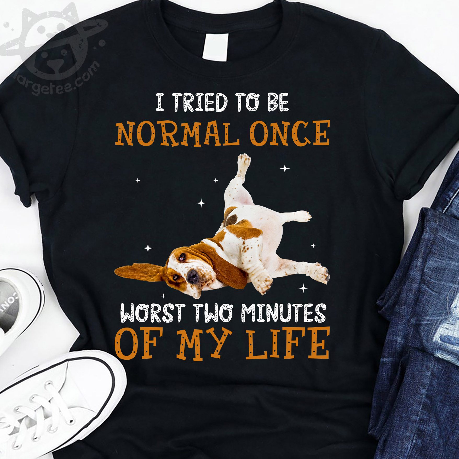 I tried to be normal once - Basset hound dog