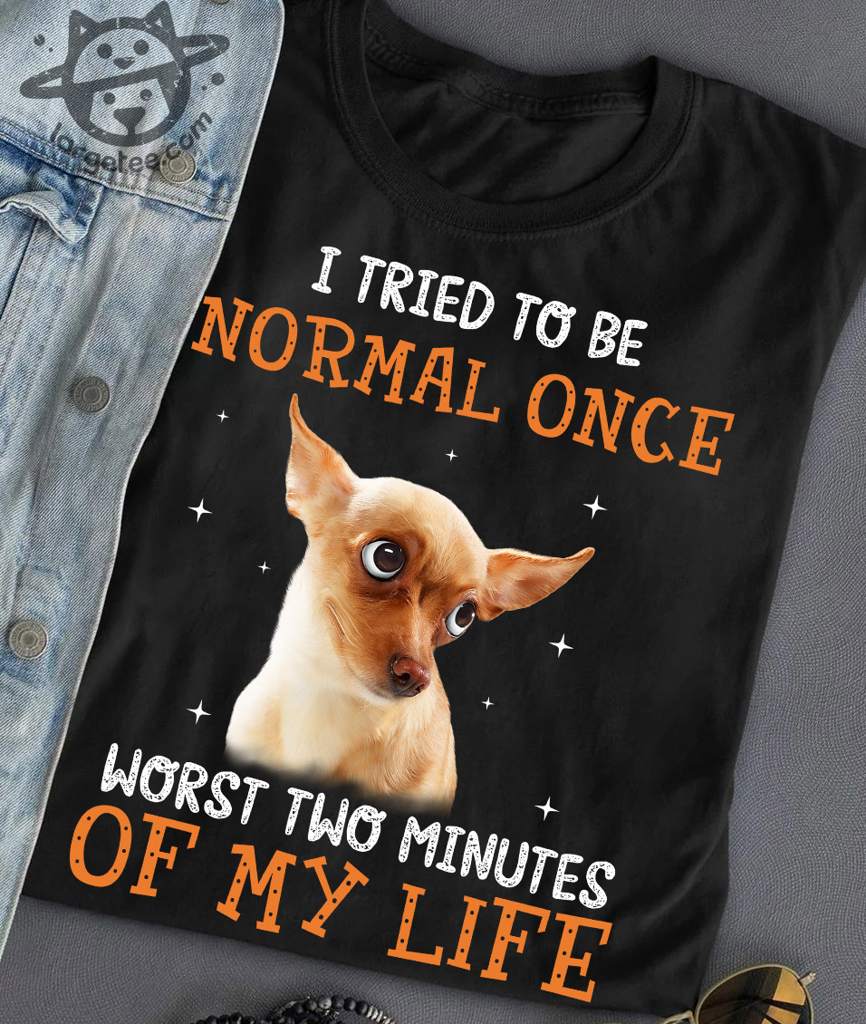 I tried to be normal once - Chihuahua dog
