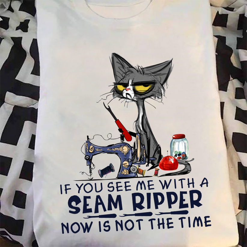 If you see me with a seam ripper now is not the time - Sewing machine