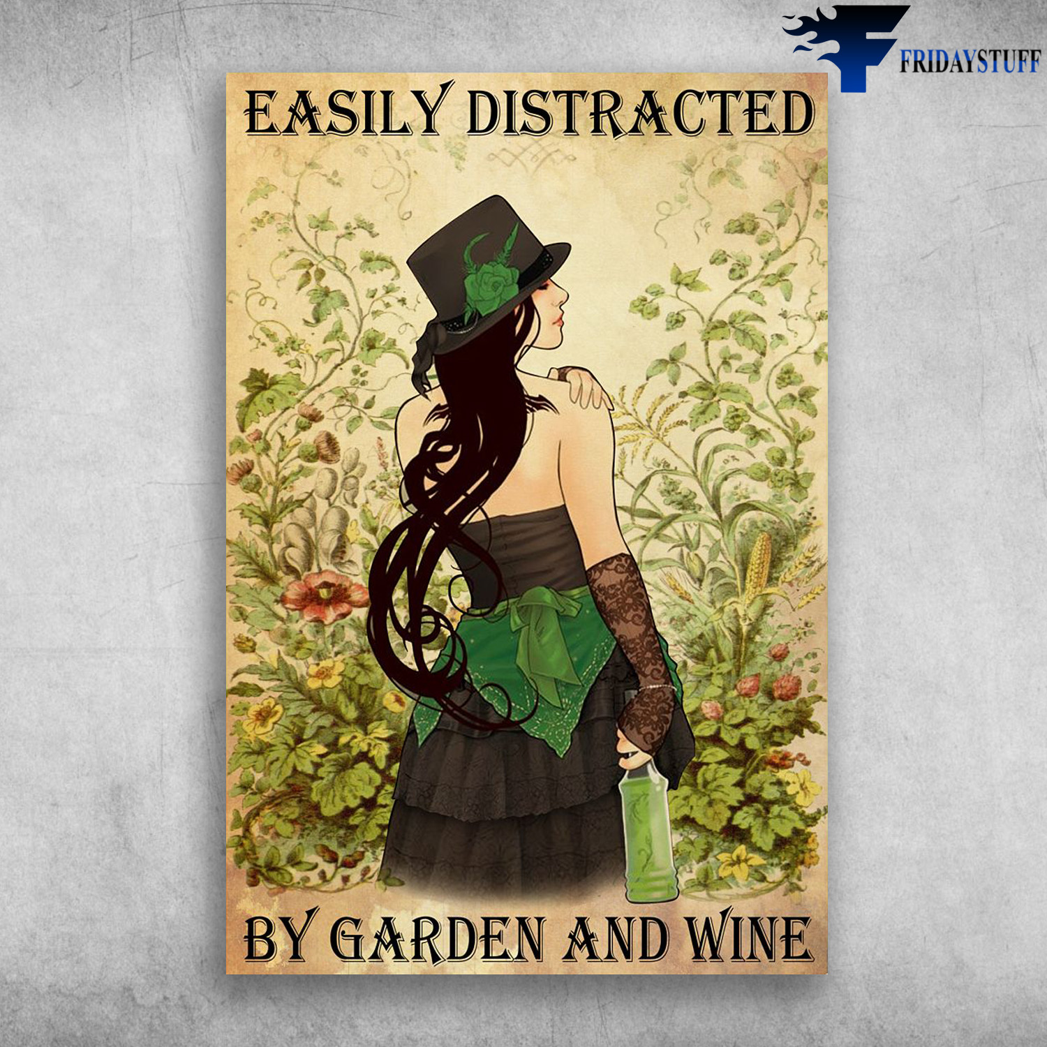Irish Girl - Easily Distracted By Garden And Wine, Saint Patrick’s Day, Irish, Patriots’ Day