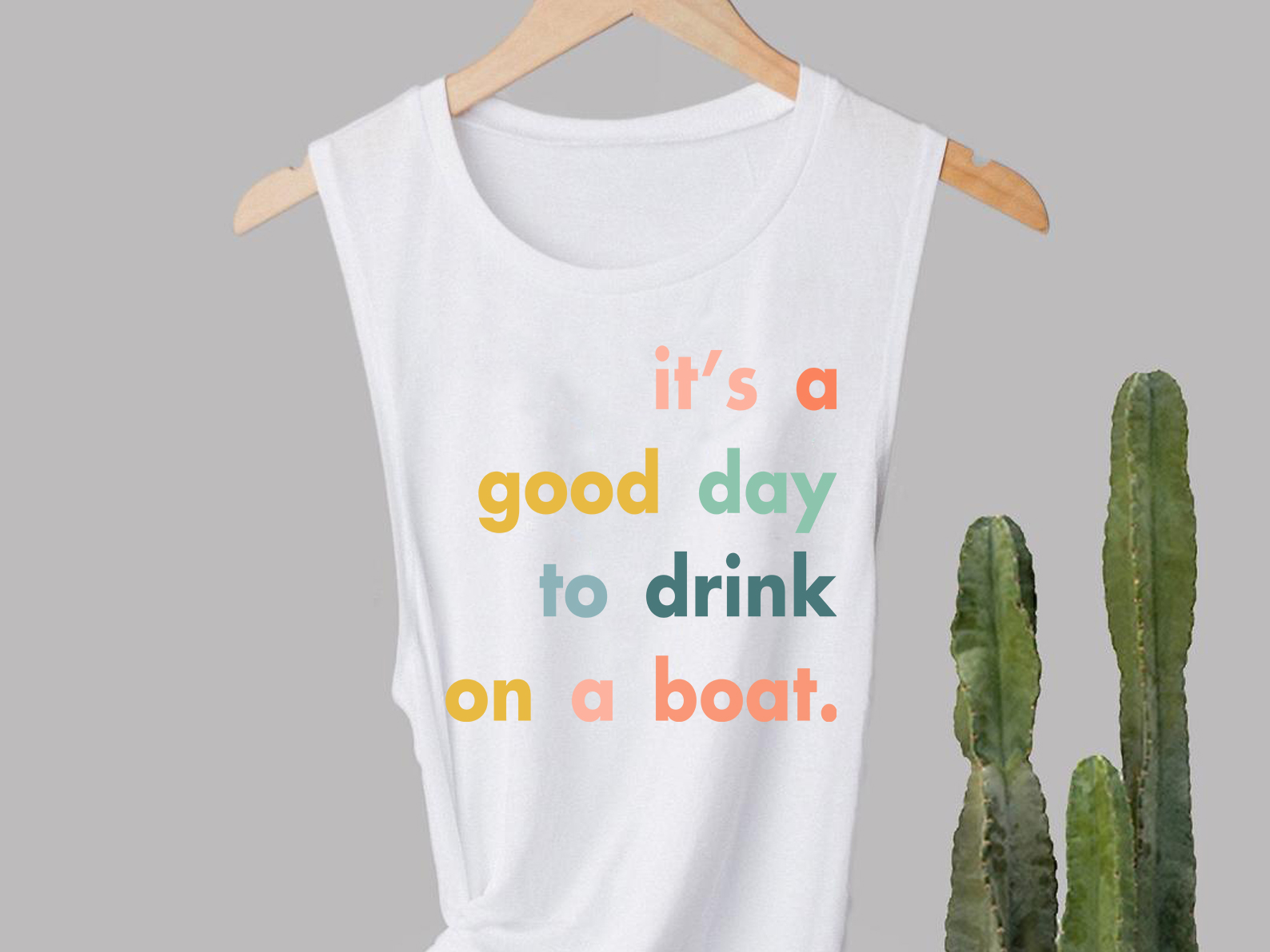 It's a good day to drink on a boat