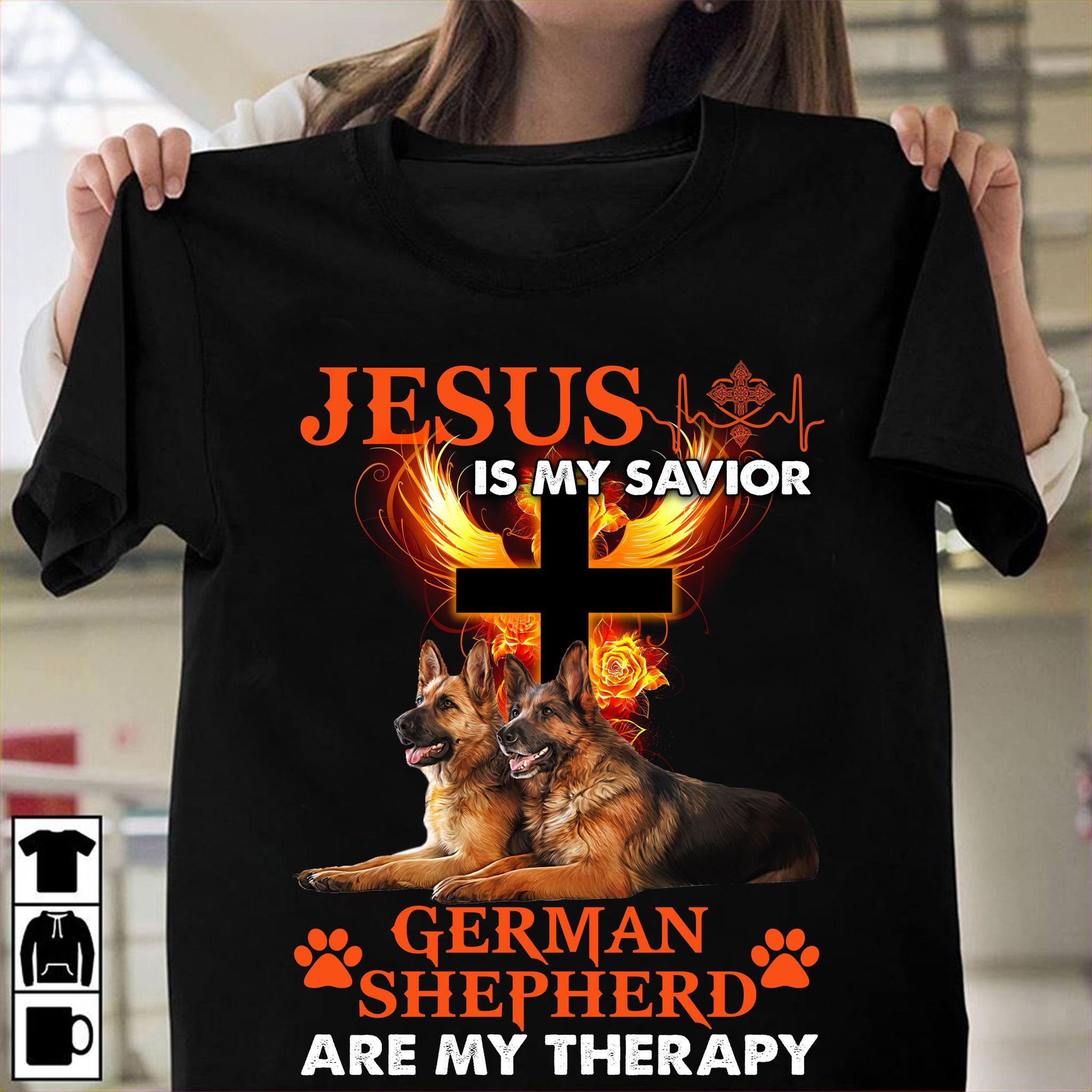 Jesus is my savior German shepherd are my therapy