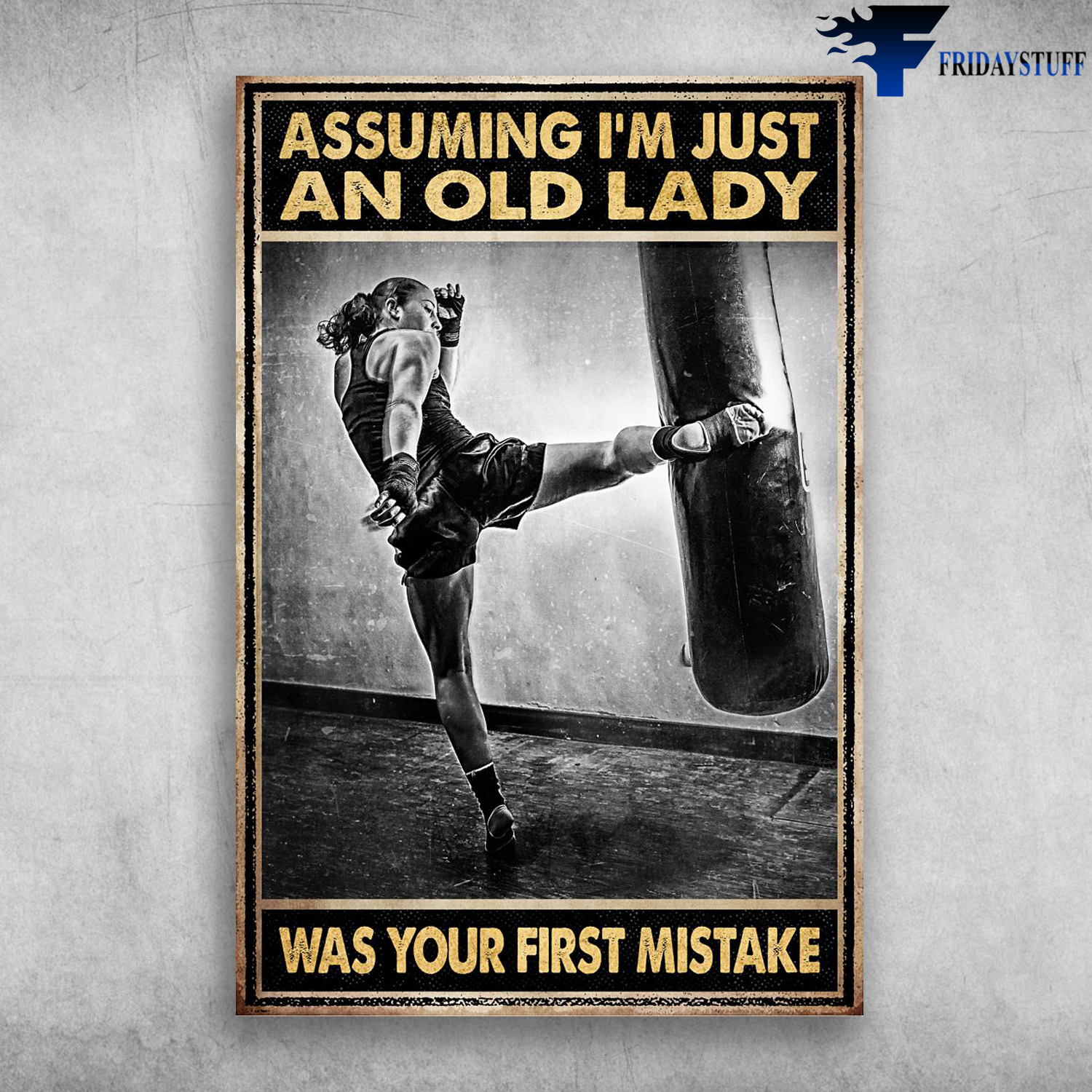 Lady Boxing - Assuming I'm Just An Old Lady Was Your First Mistake, Girl Boxing
