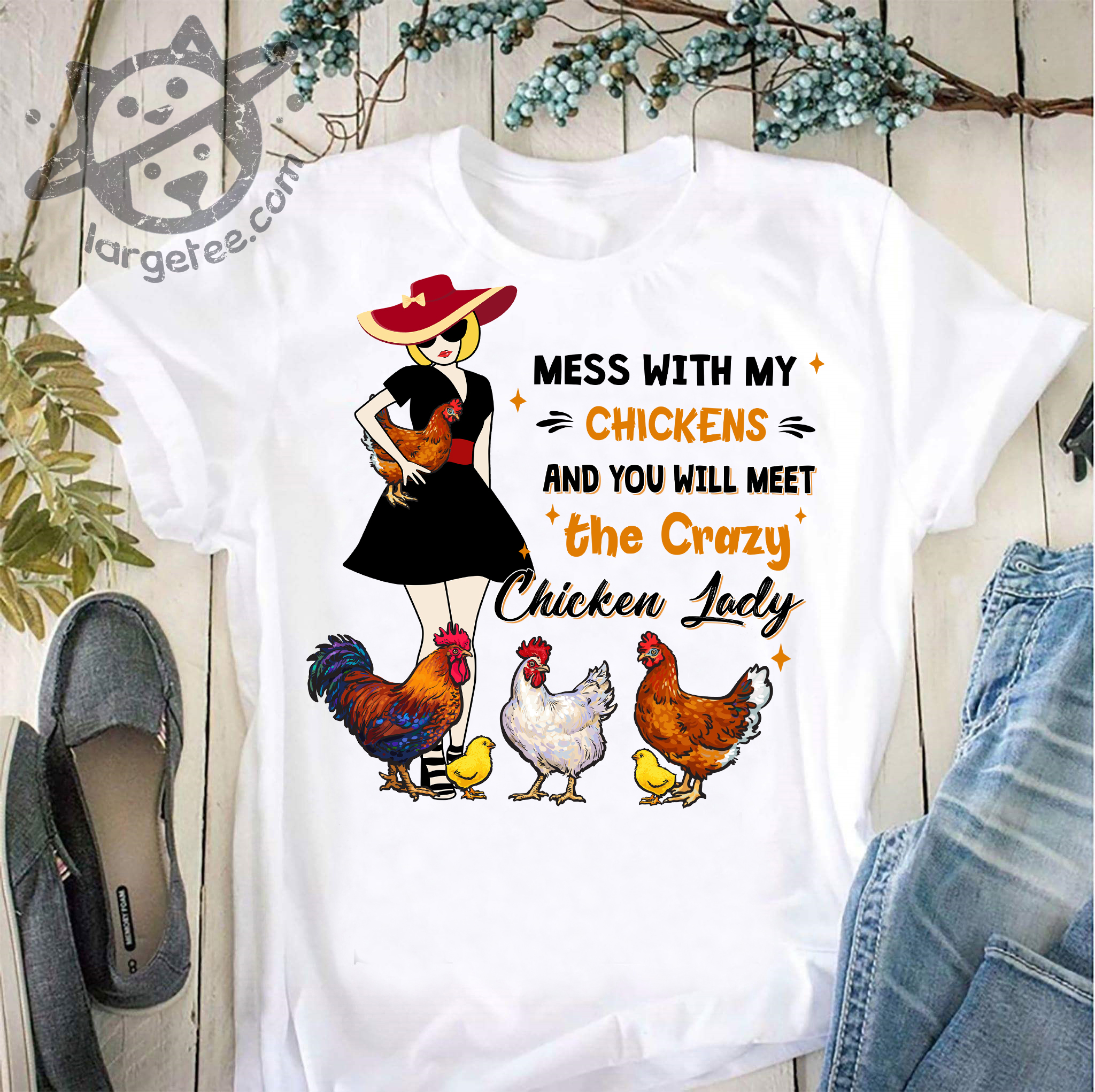 Mess with my chickens and you'll meet the crazy chicken lady