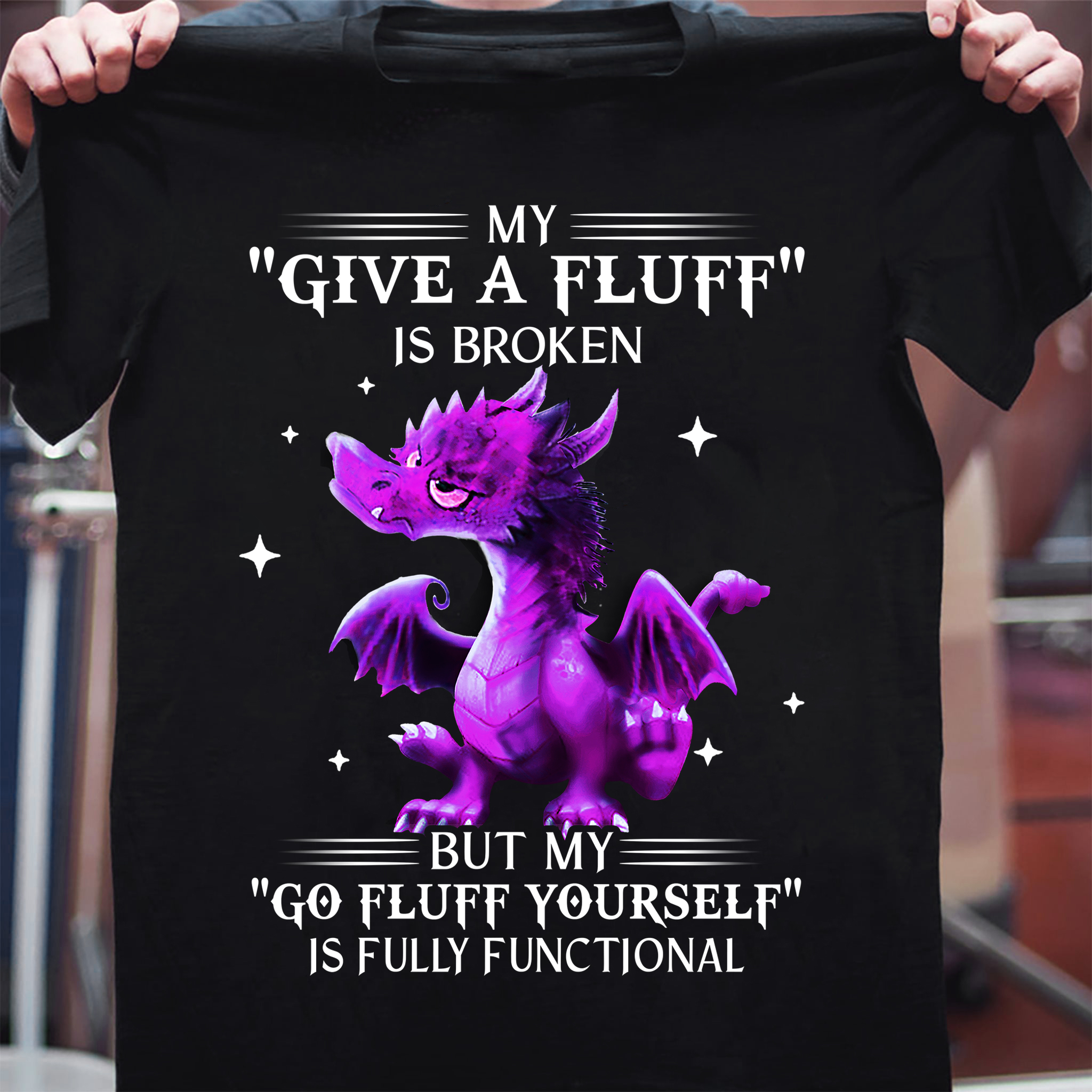 My a give a fluff is broken but my go fluff yourself is fully functional - Grumpy dragon