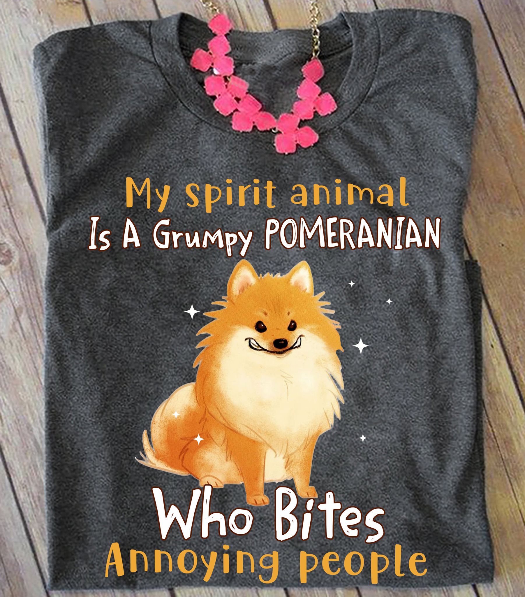 My spirit animal is a grumpy Pomeranian who bites annoying people