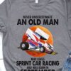 Never underestimate an old man who love sprint car racing and was born in September