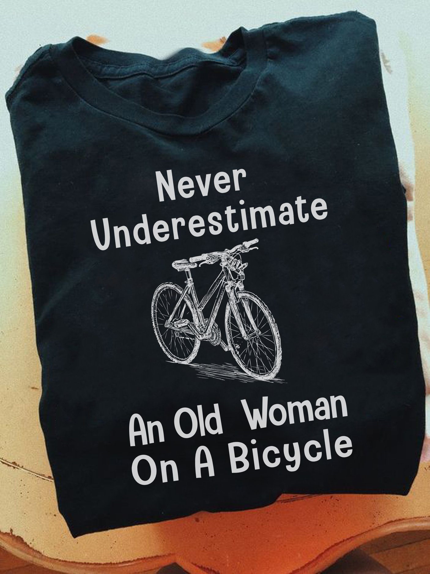 Never underestimate an old woman on a bicycle