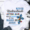 Never underestimate autism mom who is covered by blood of Jesus - Autism awareness