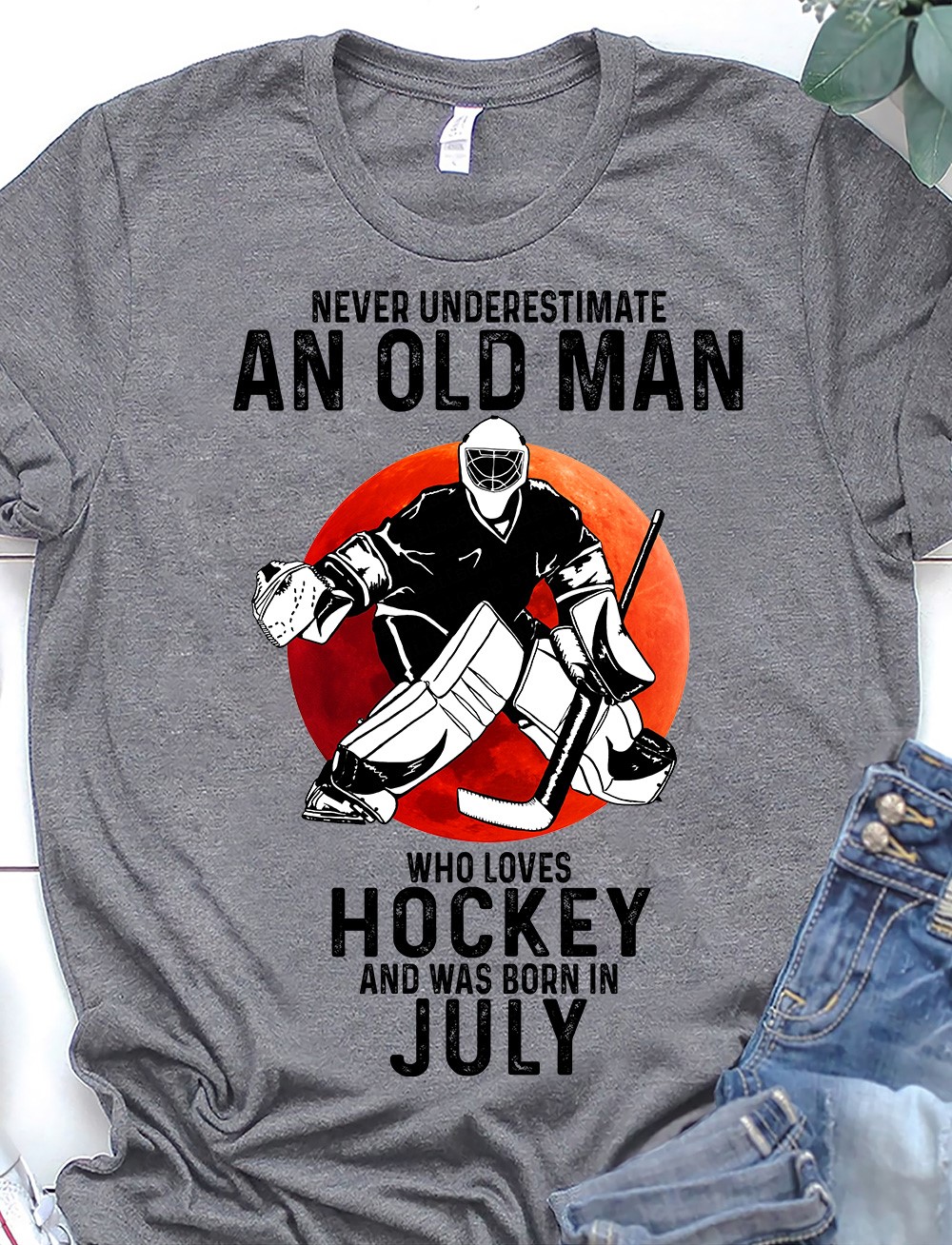 Never underestimate old woman who loves hockey