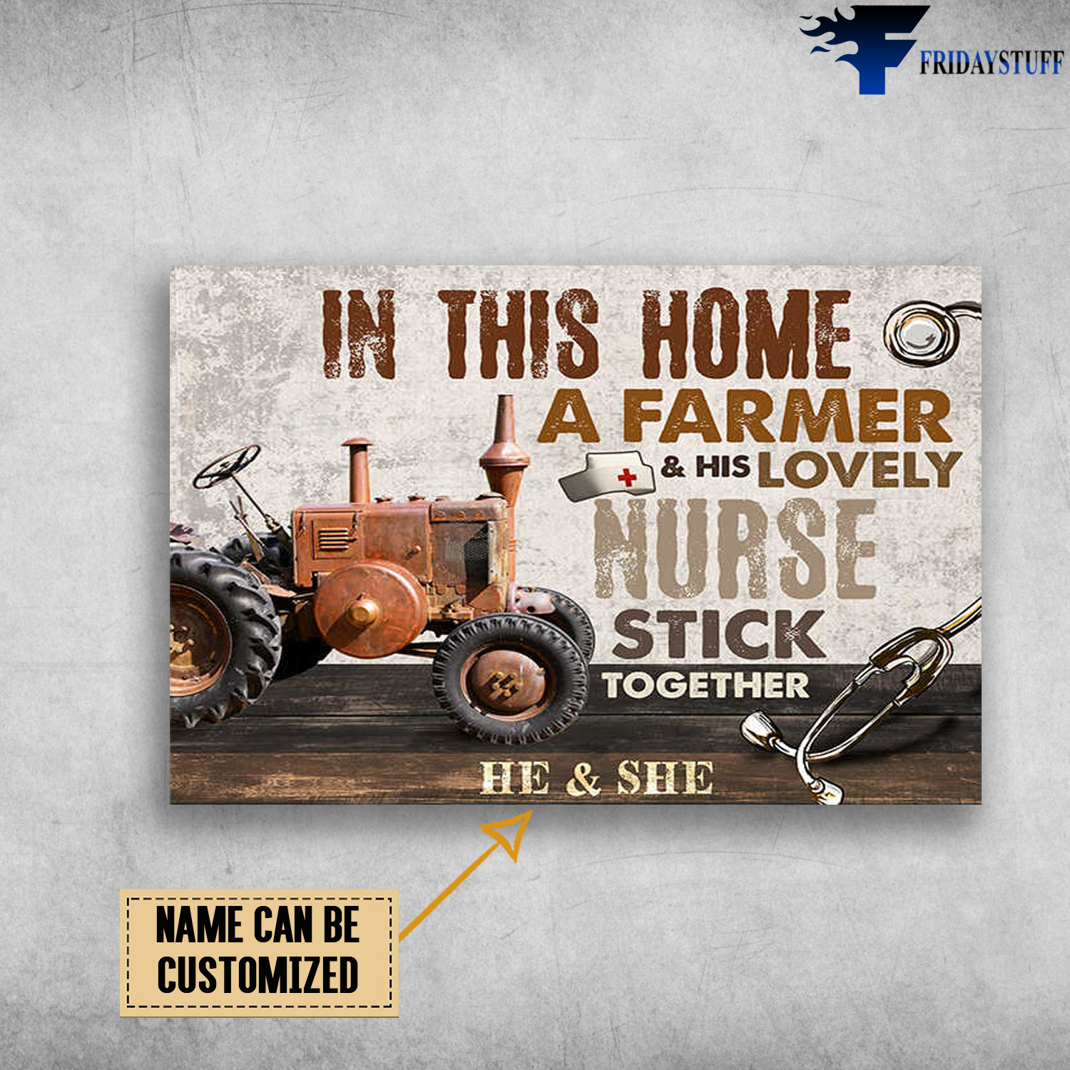 Nurse And Farmer, In This Home, A Farmer And His Lovely Nurse Stick Together