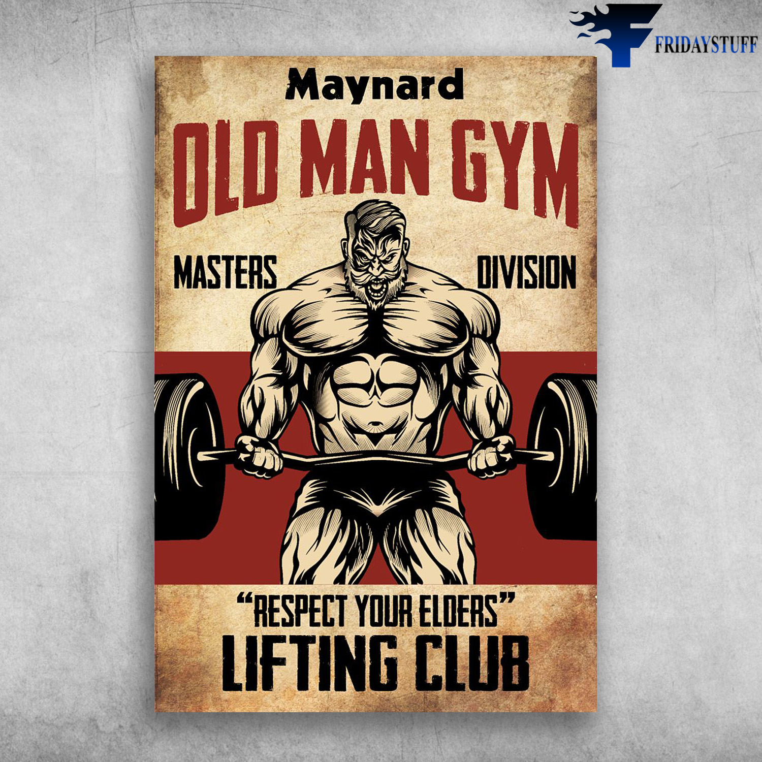 Old Man Gym - Maynard Old Man Gym, Masters Division, Respect Your Elders, Lighting Club