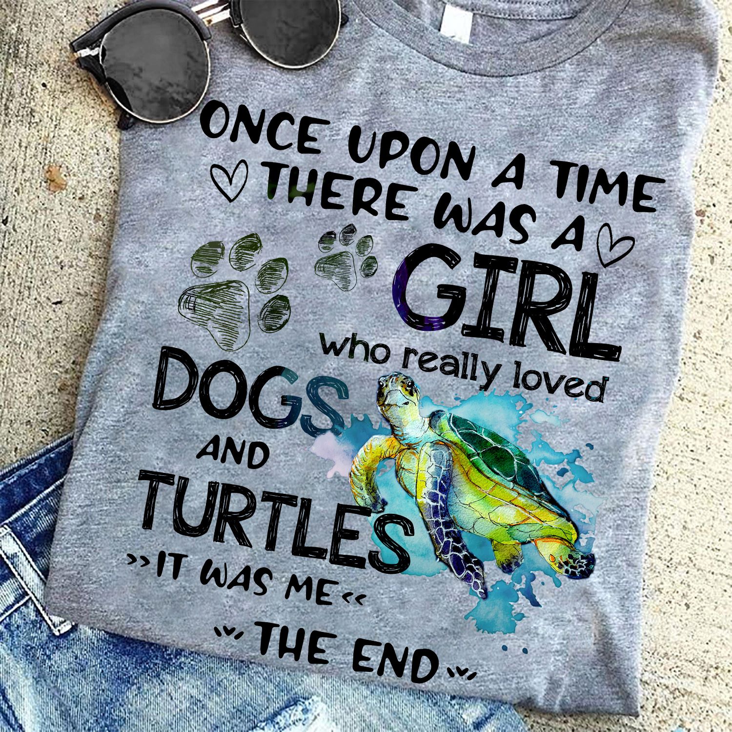 Once upon a time there was a girl who really loved dogs and turtle