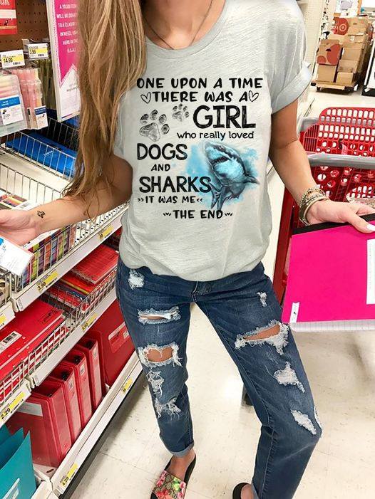 One upon a time there was a girl who really loved dogs and sharks