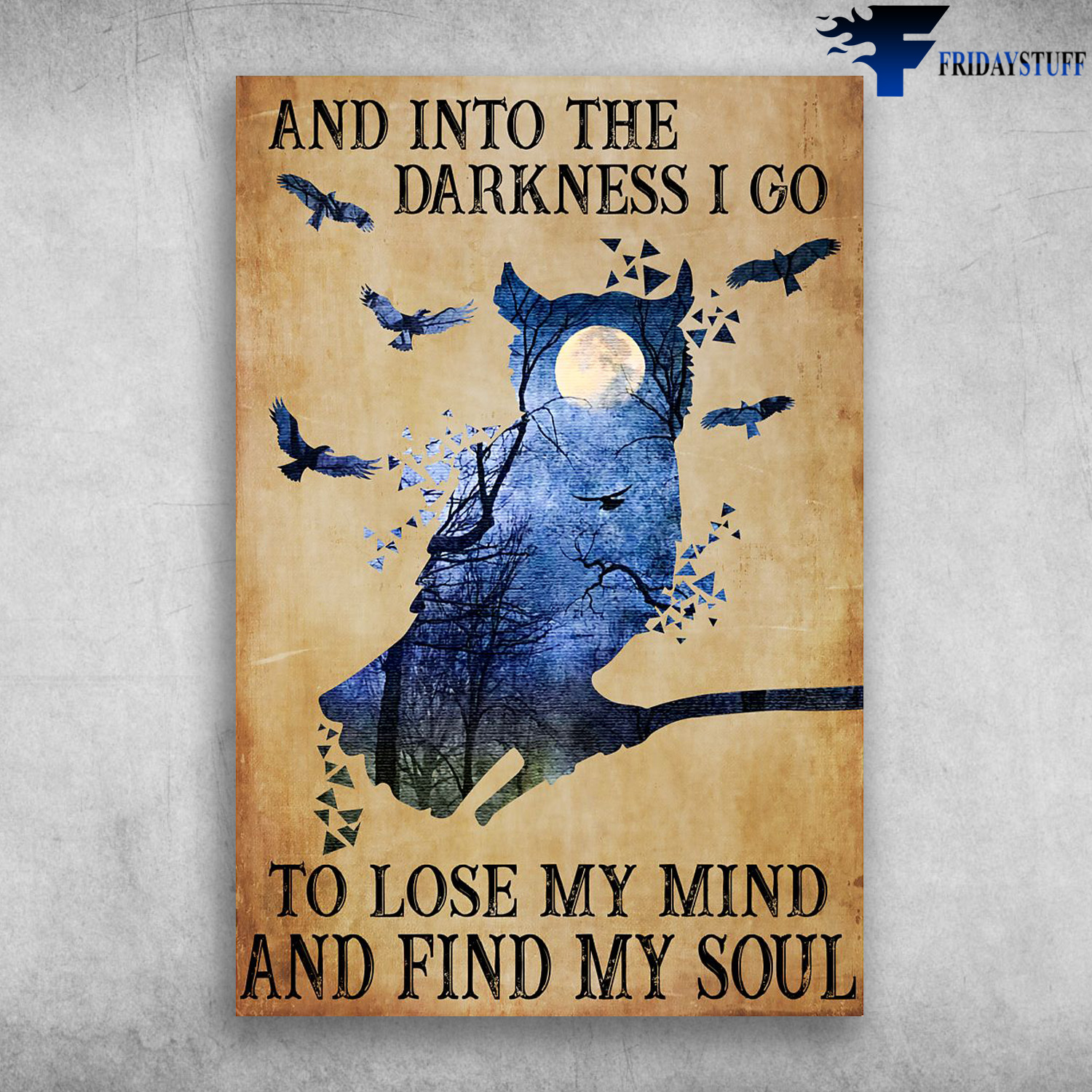 Owl Into The Darkness - And Into The Darkness I Go, To Lose My Mind And Find My Soul