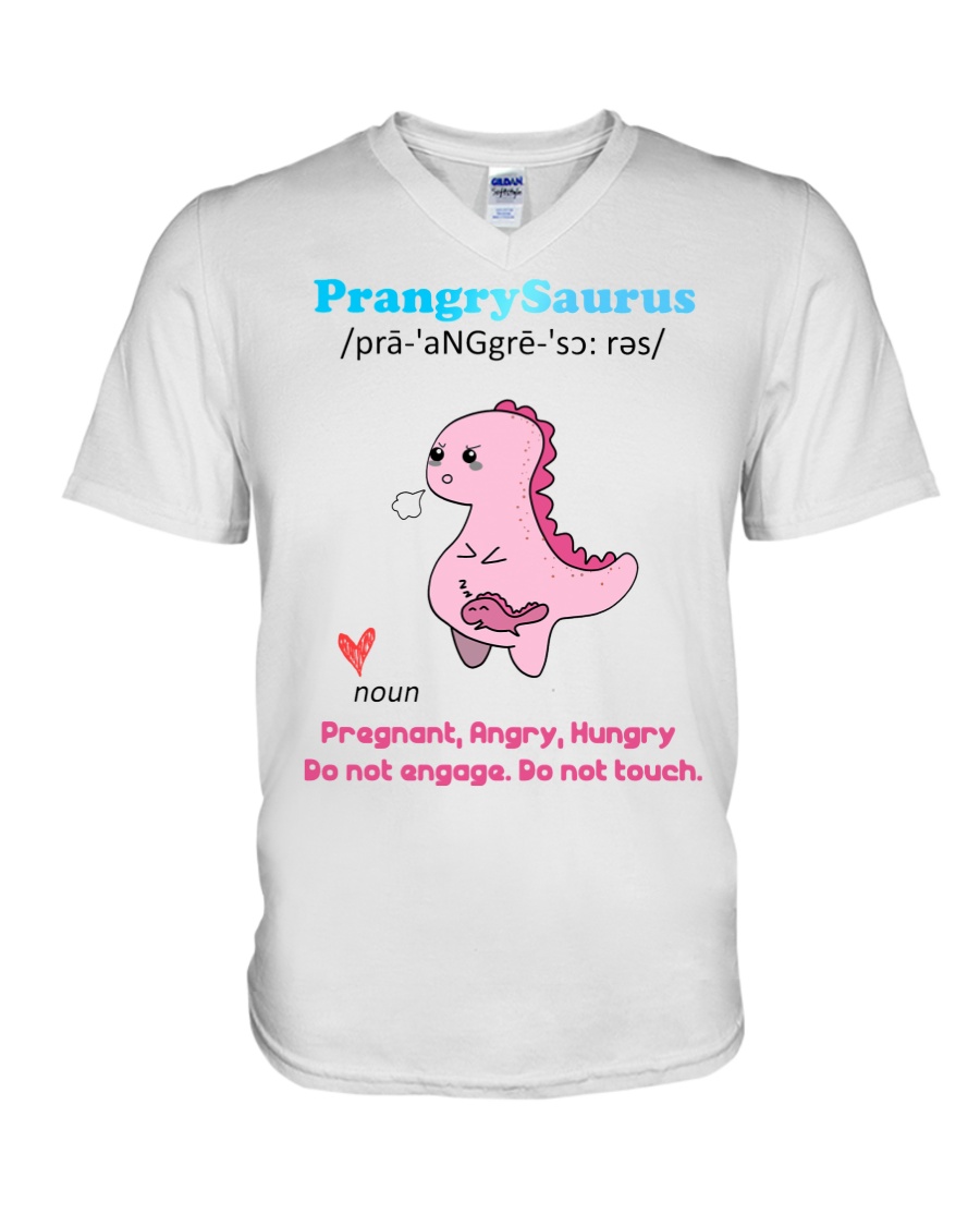 Prangry Saurus, pregnant, angry, hungry, do not engage, do not touch