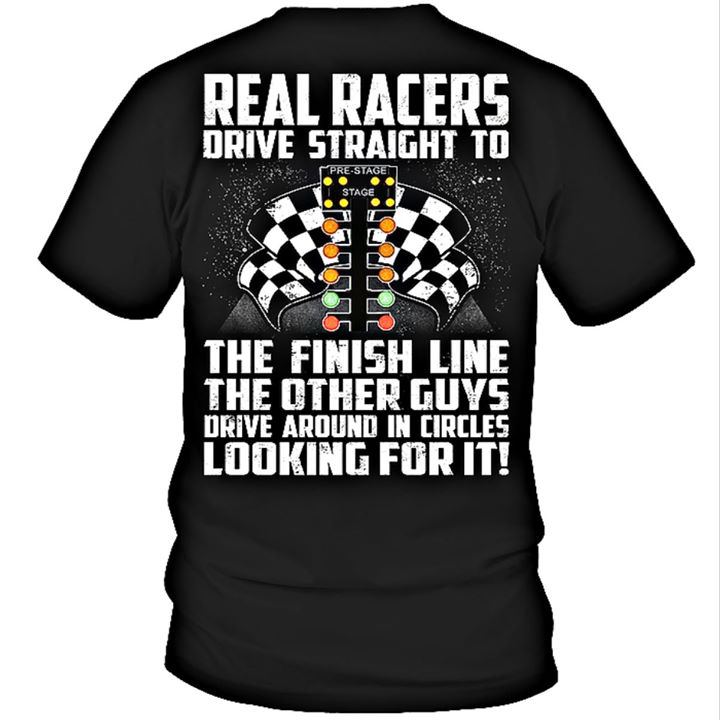 Real races drive straight to the finish line