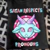 Satan respects pronouns - Satan goat