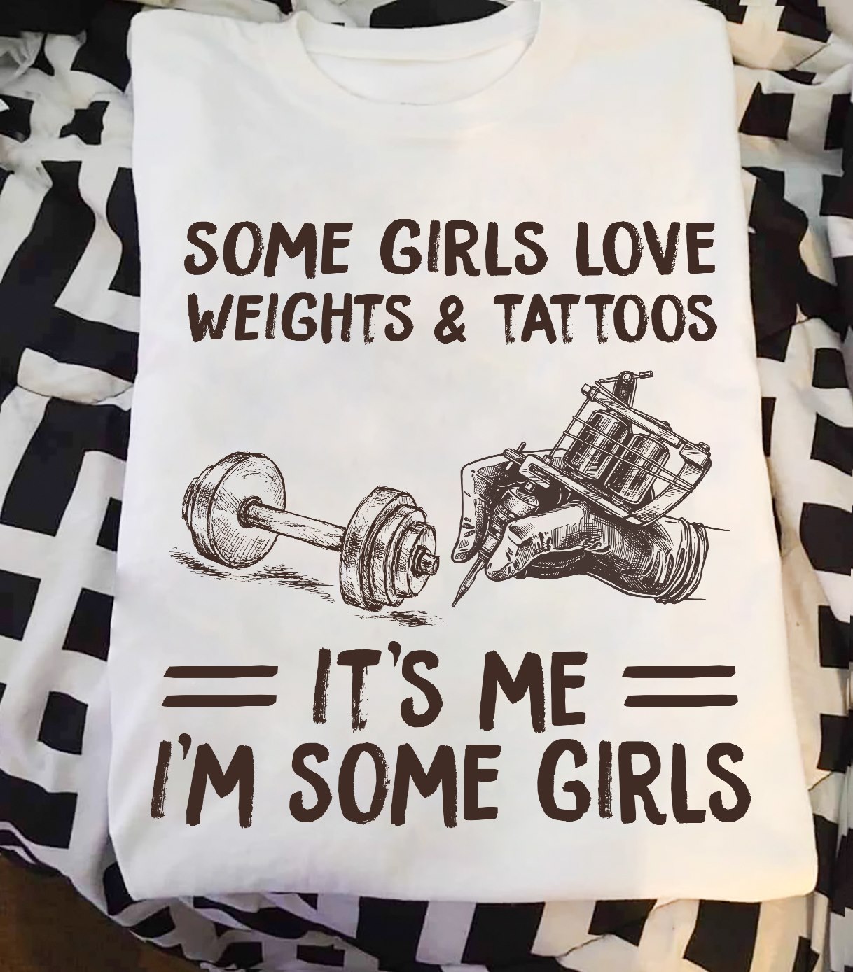 Some girls love weights and tattoo