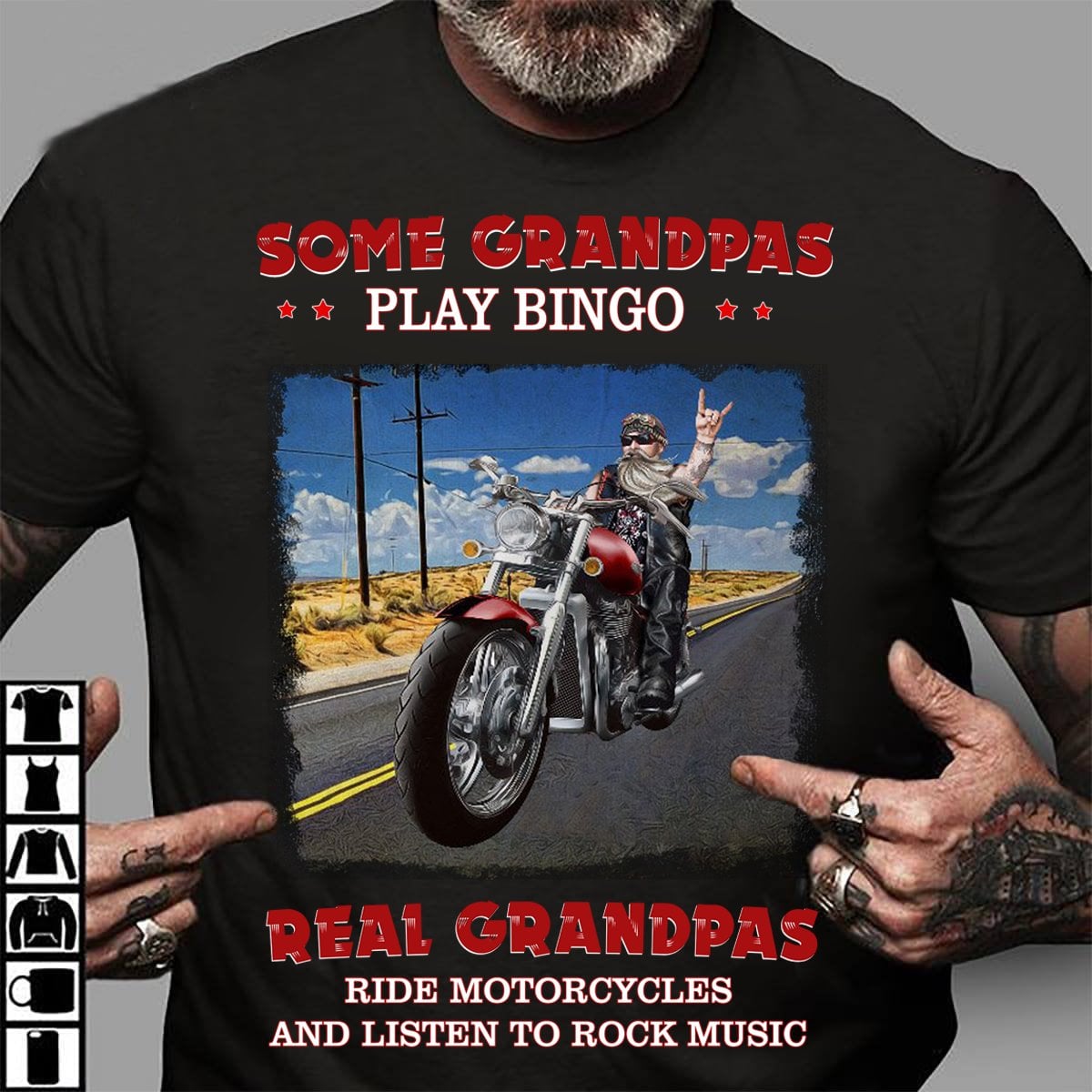 Some grandpas play bingo real grandpas ride motorcycles and listen to rock music