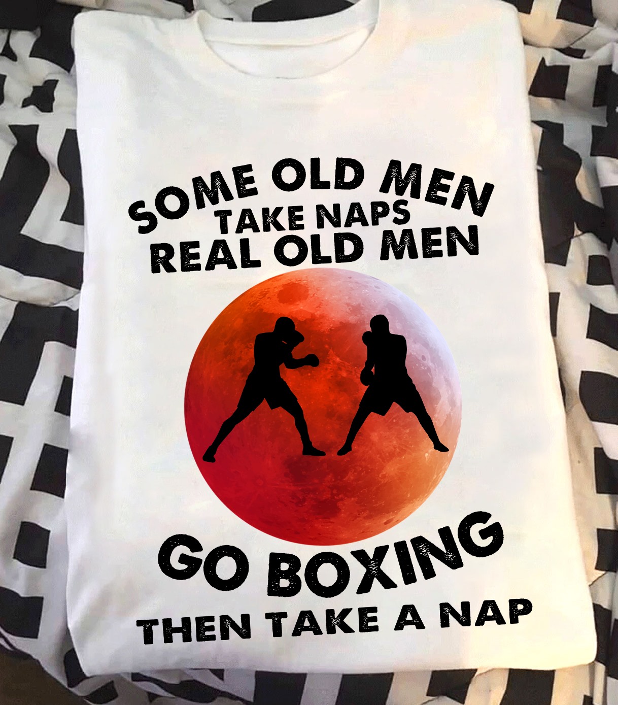 Some old men take naps real old men go boxing