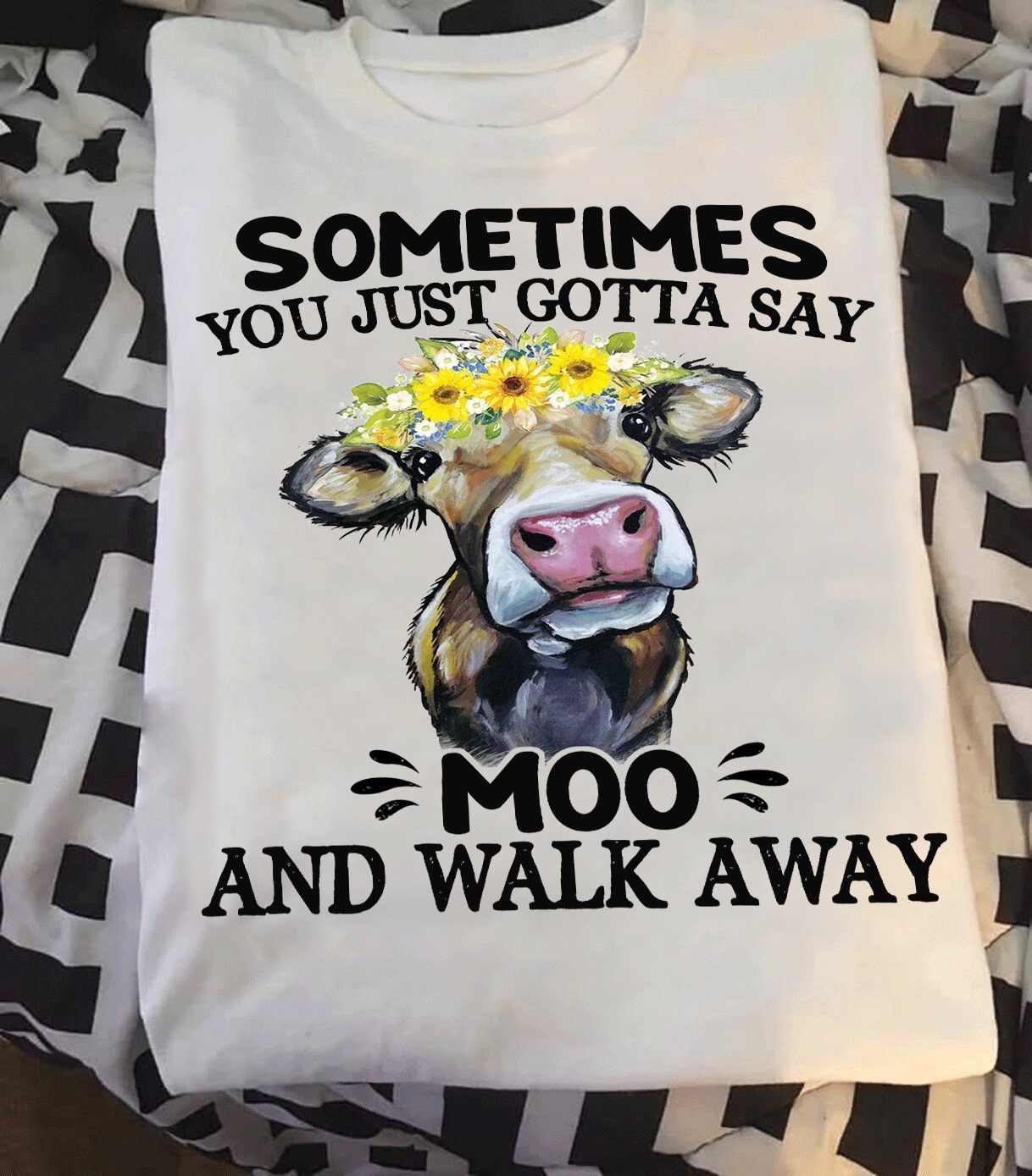 Sometimes you just gotta say moo and walk away - Cows