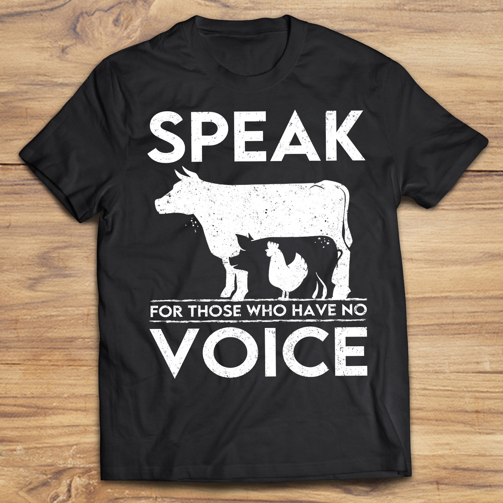 Speak for those who have no voice - Cow, pig and chicken