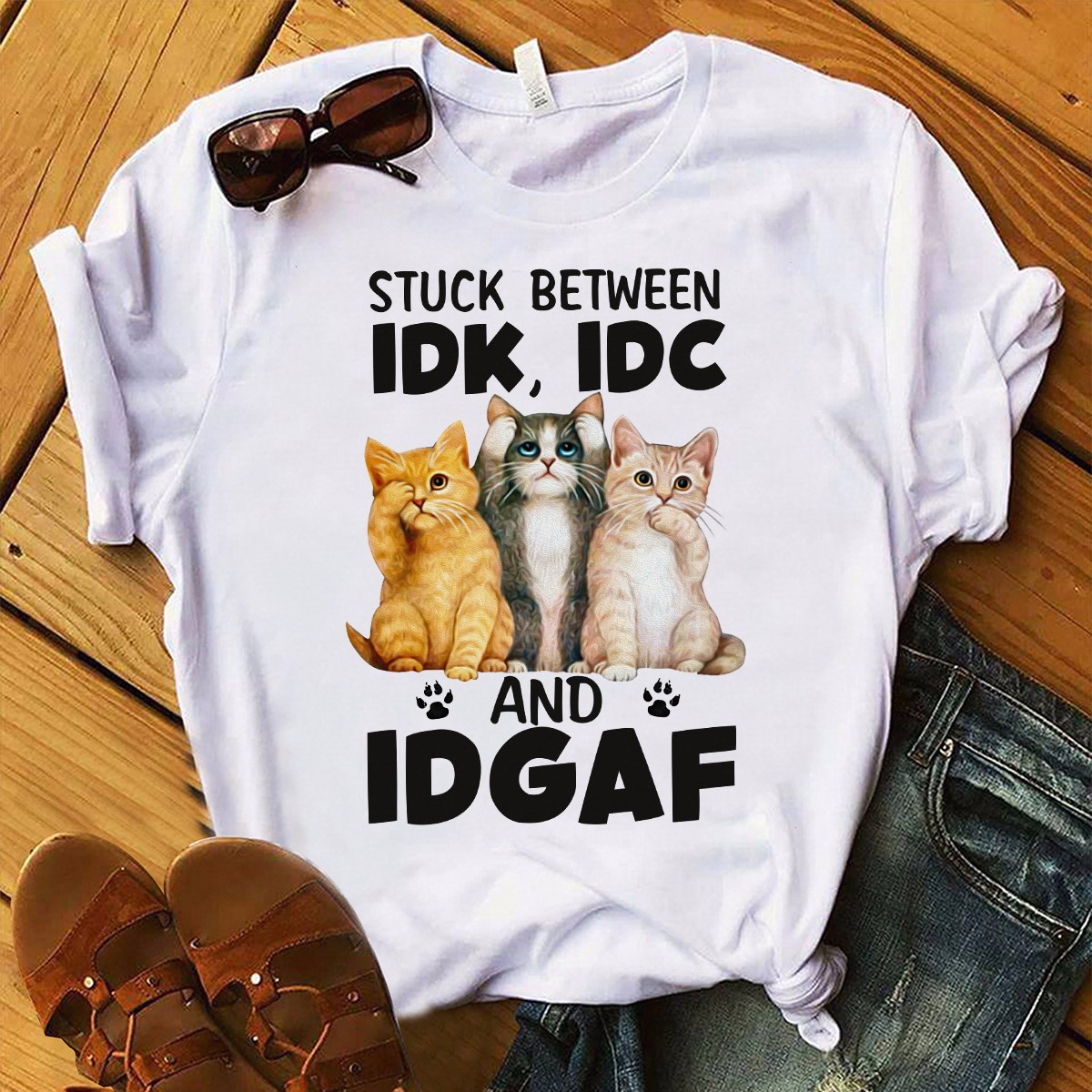 Stuck between IDK, IDC and IDGAF - 3 cats
