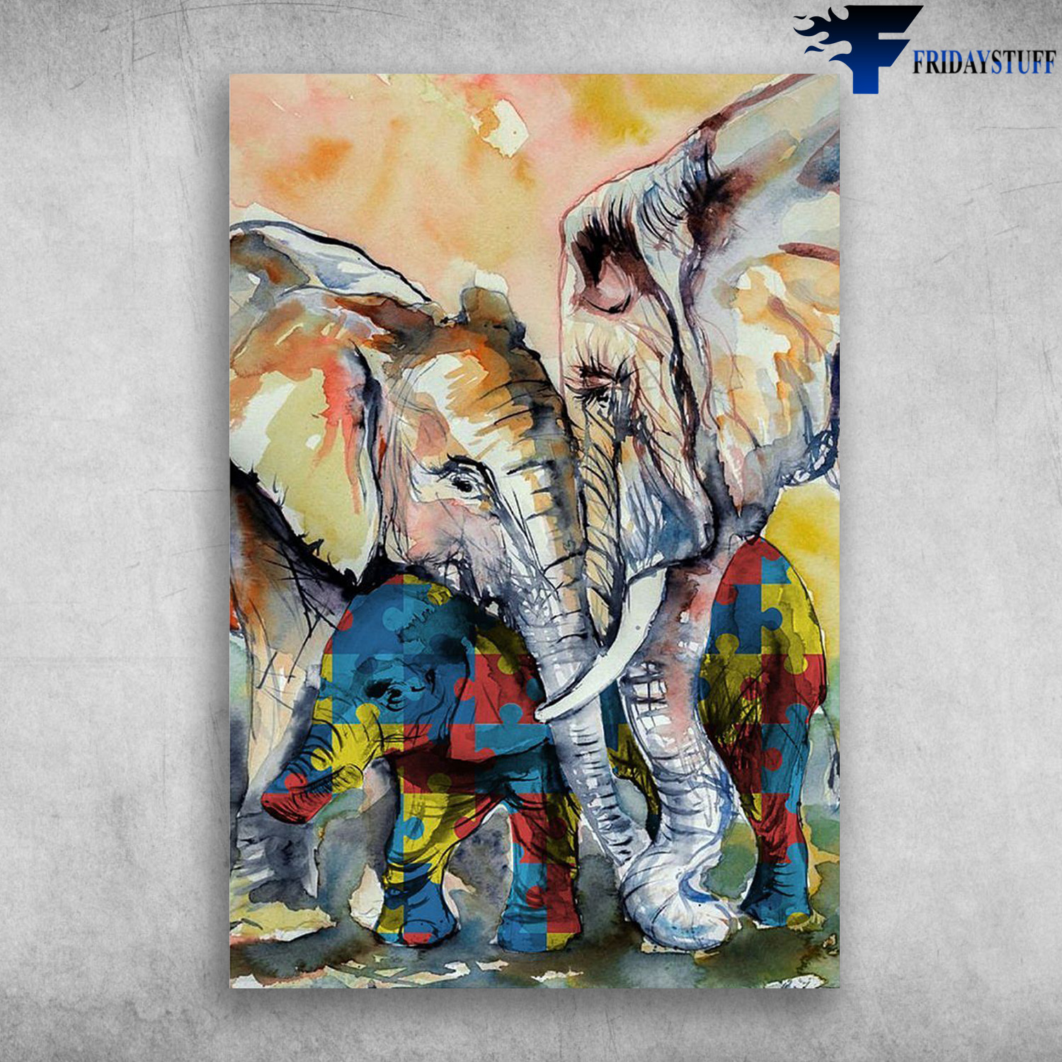 The Elephant Oil Paint, Autism Awareness