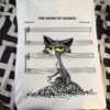 The sound of silence - Black cat and song note - J.S. Zamecnik