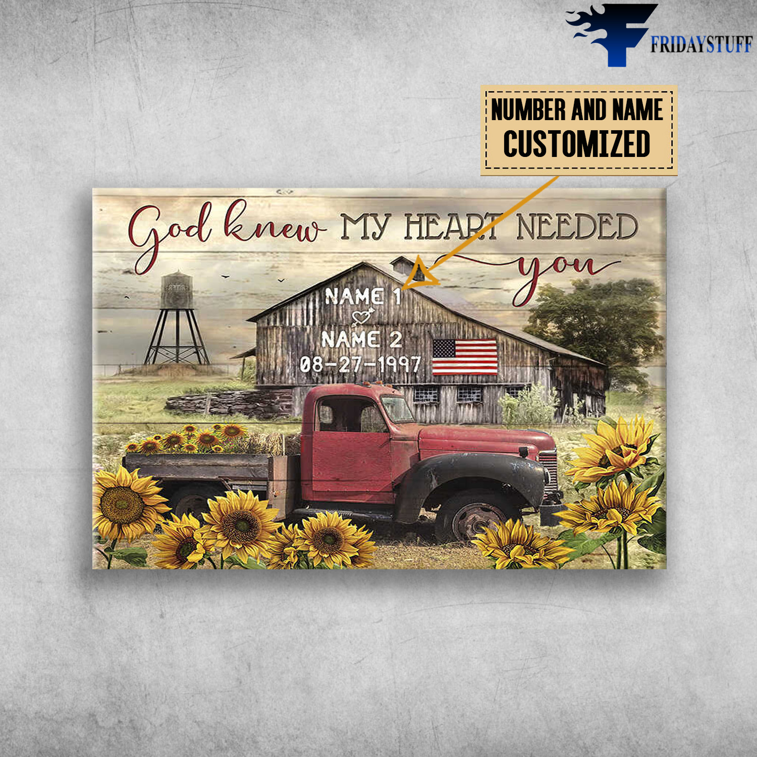 Truck and Country Barn, God Knew My Heart Needed You, Sunflower